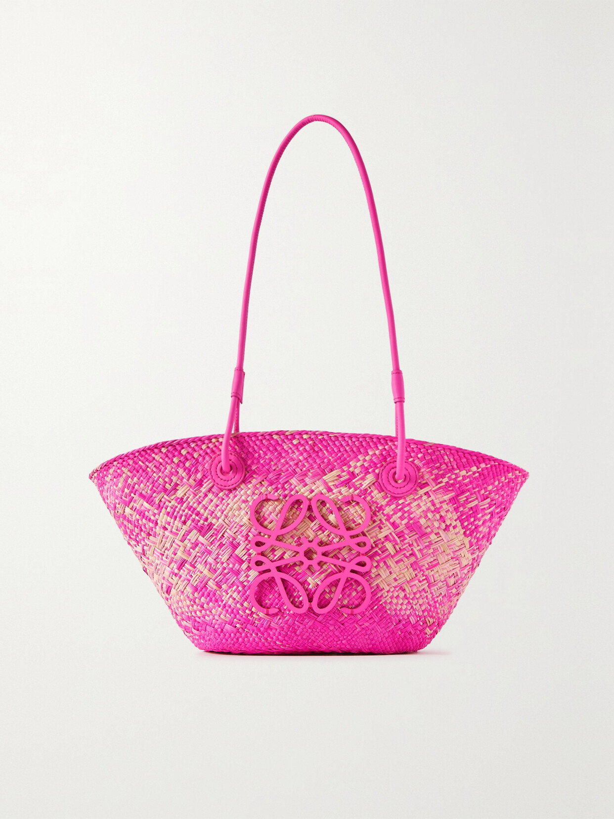 Loewe - + Paula's Ibiza Anagram Ombré Raffia Tote - Pink