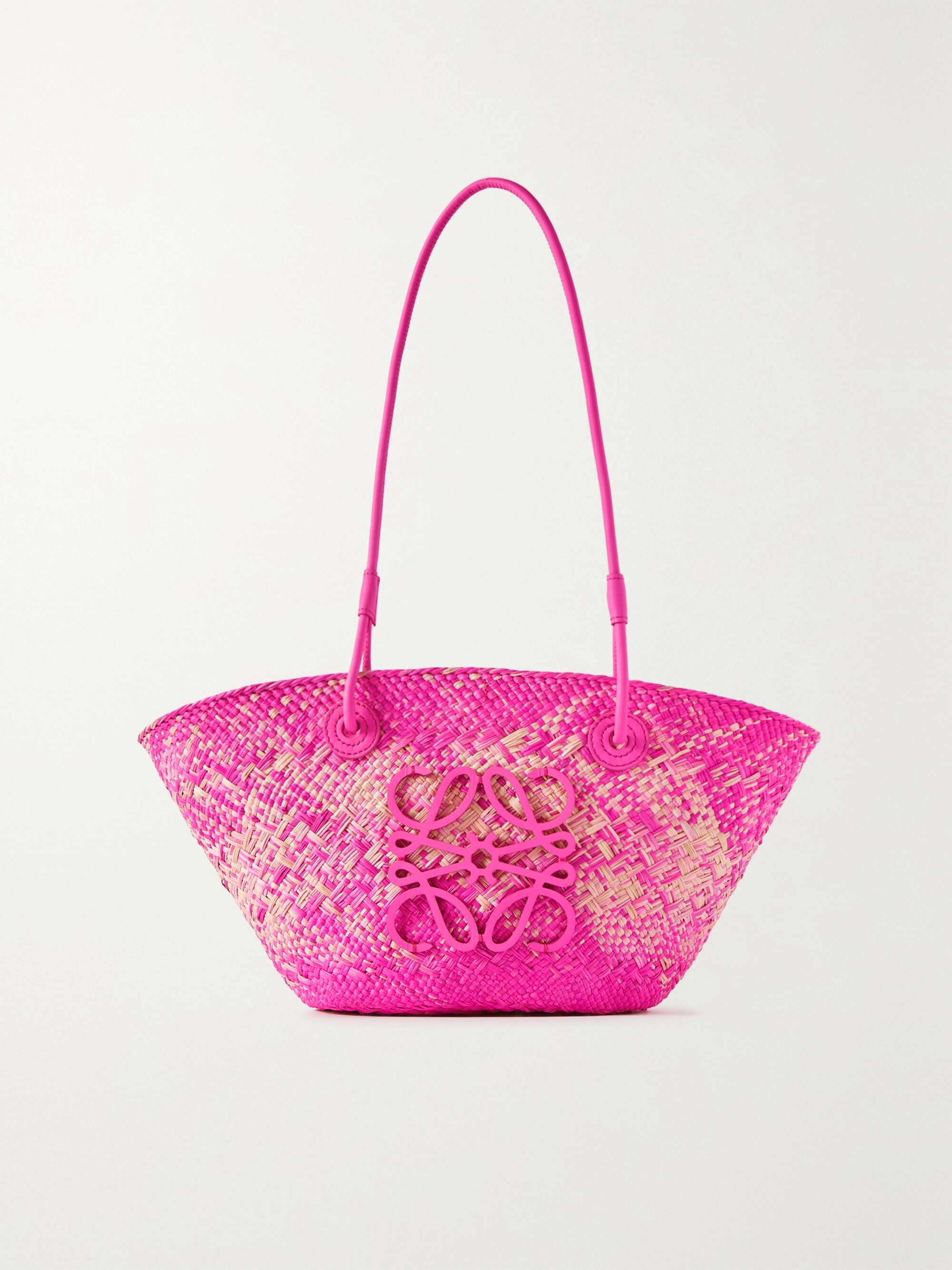 + Paula's Ibiza Anagram ombré raffia tote