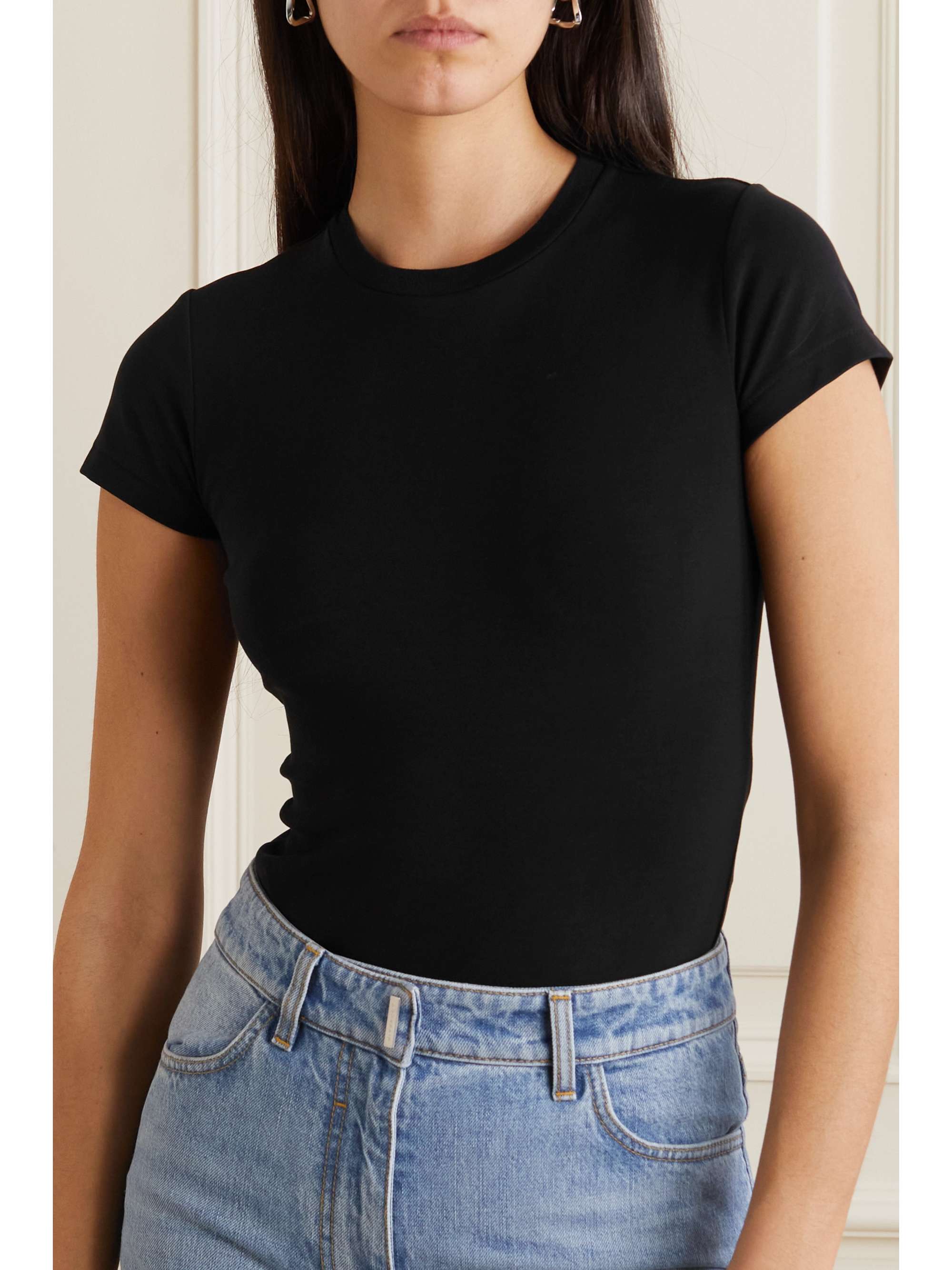 RE/DONE Stretch-cotton jersey bodysuit
