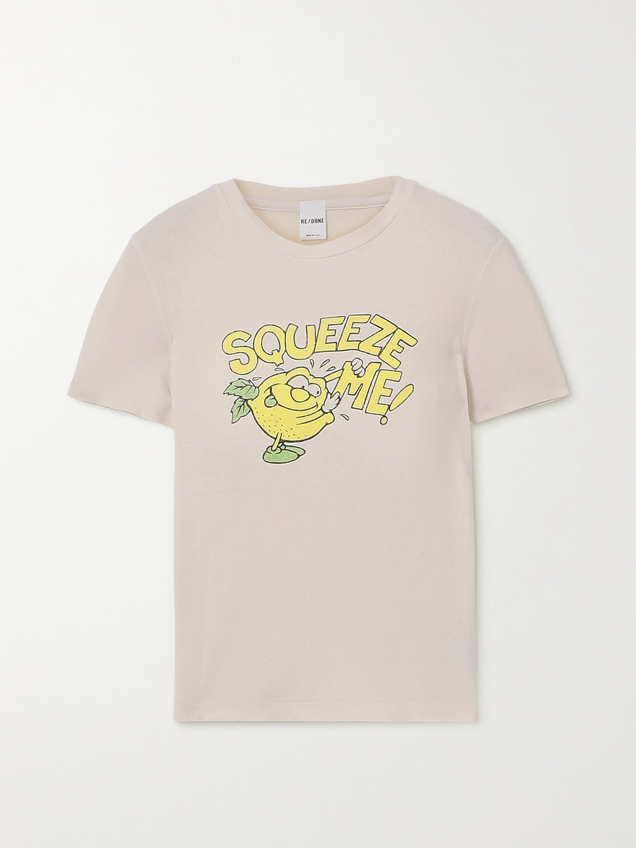 RE/DONE Printed Cotton-jersey T-shirt