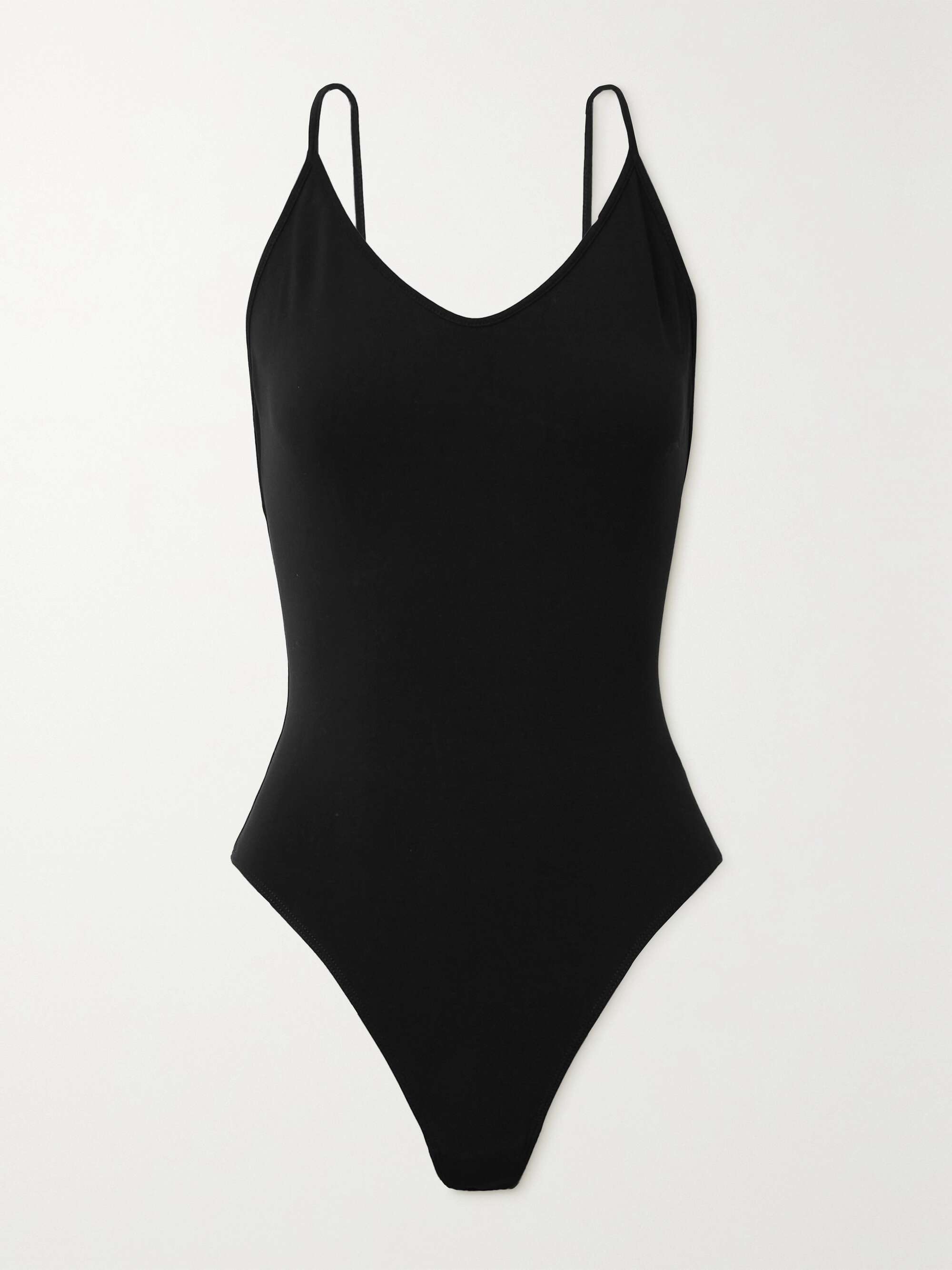 RE/DONE Open-back stretch-cotton jersey thong bodysuit