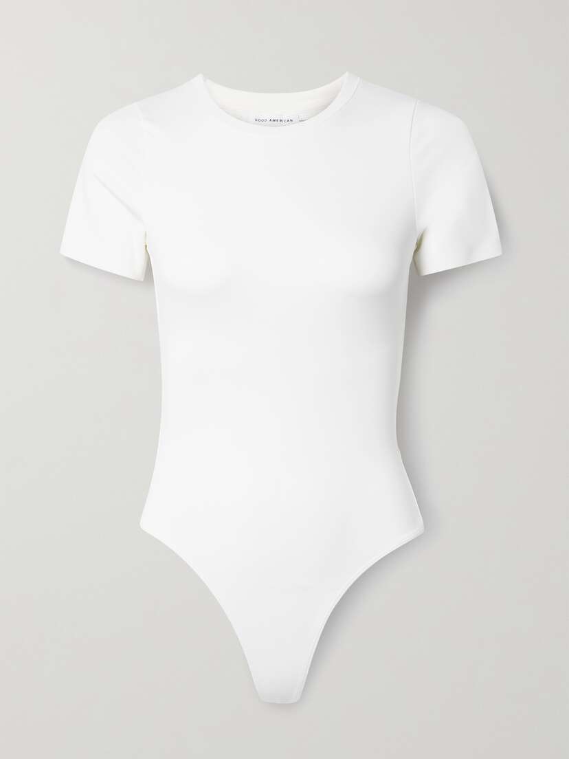 GOOD AMERICAN Scuba Stretch-jersey Thong Bodysuit