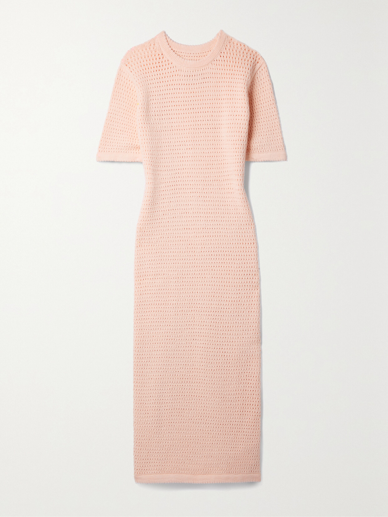 Lauren Manoogian - Crocheted Cotton-blend Midi Dress - Pink