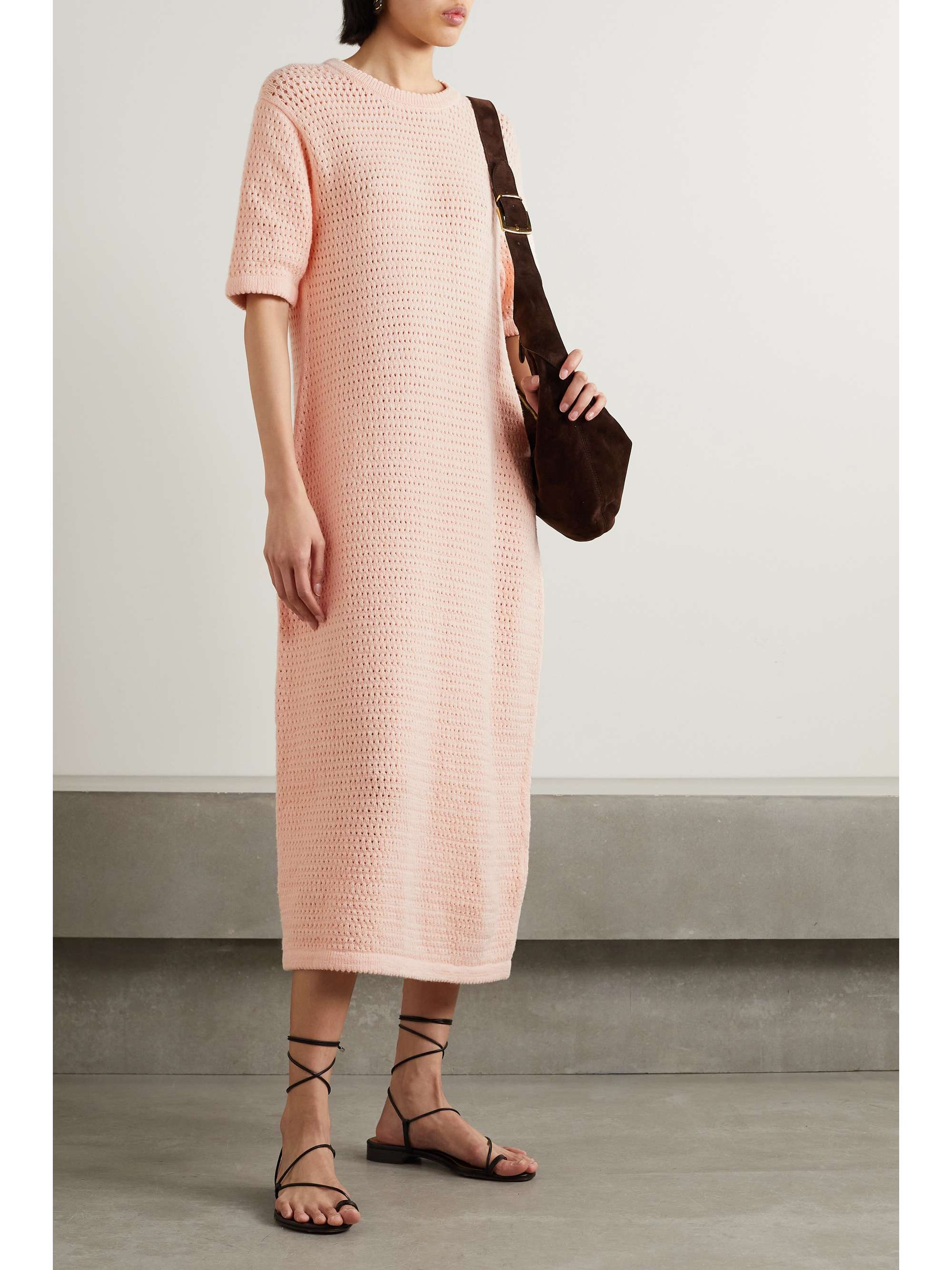 LAUREN MANOOGIAN Crocheted cottonblend midi dress NETAPORTER