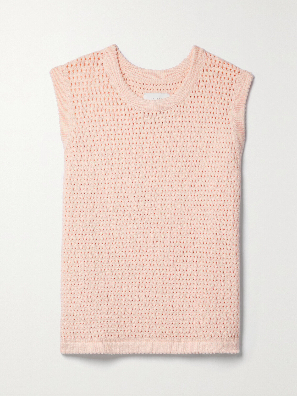 Lauren Manoogian - Oversized Crocheted Cotton-blend Vest - Pink