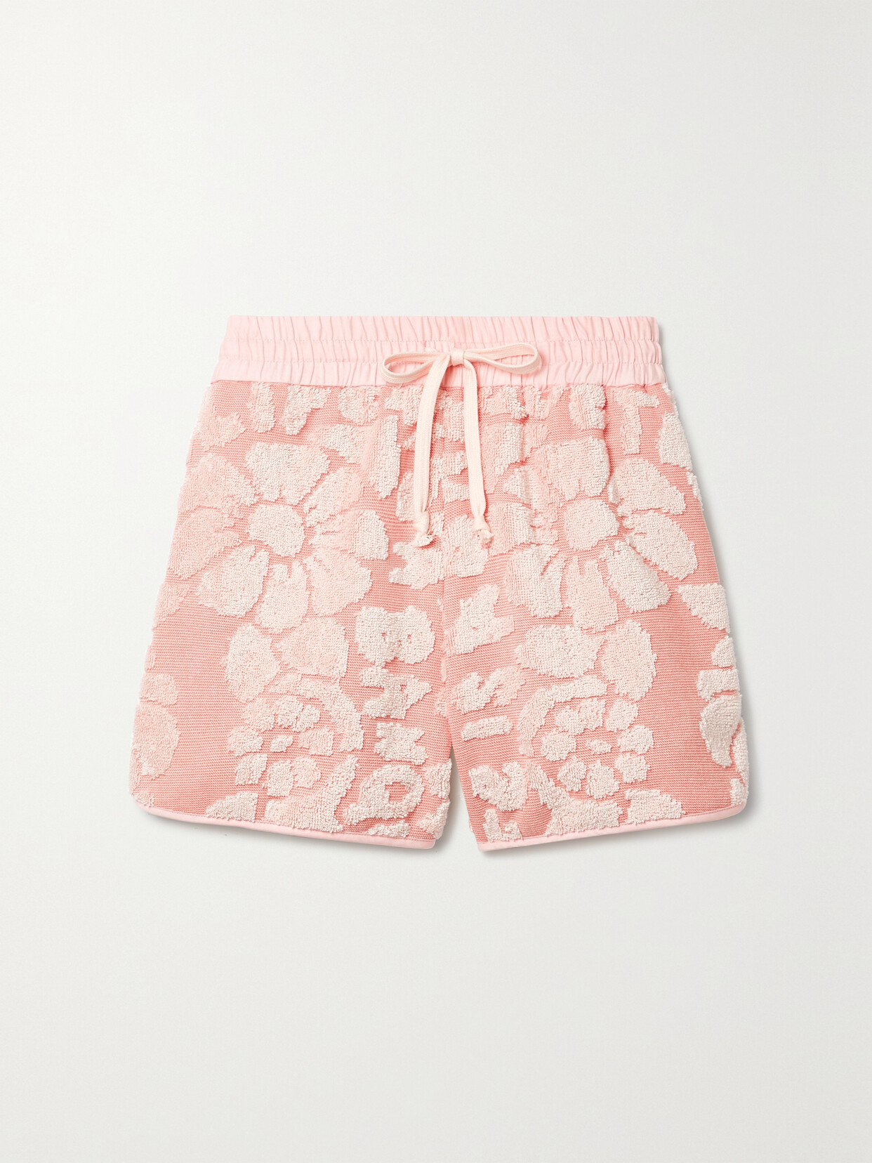 LINGUA FRANCA Cotton-terry Shorts - Purple