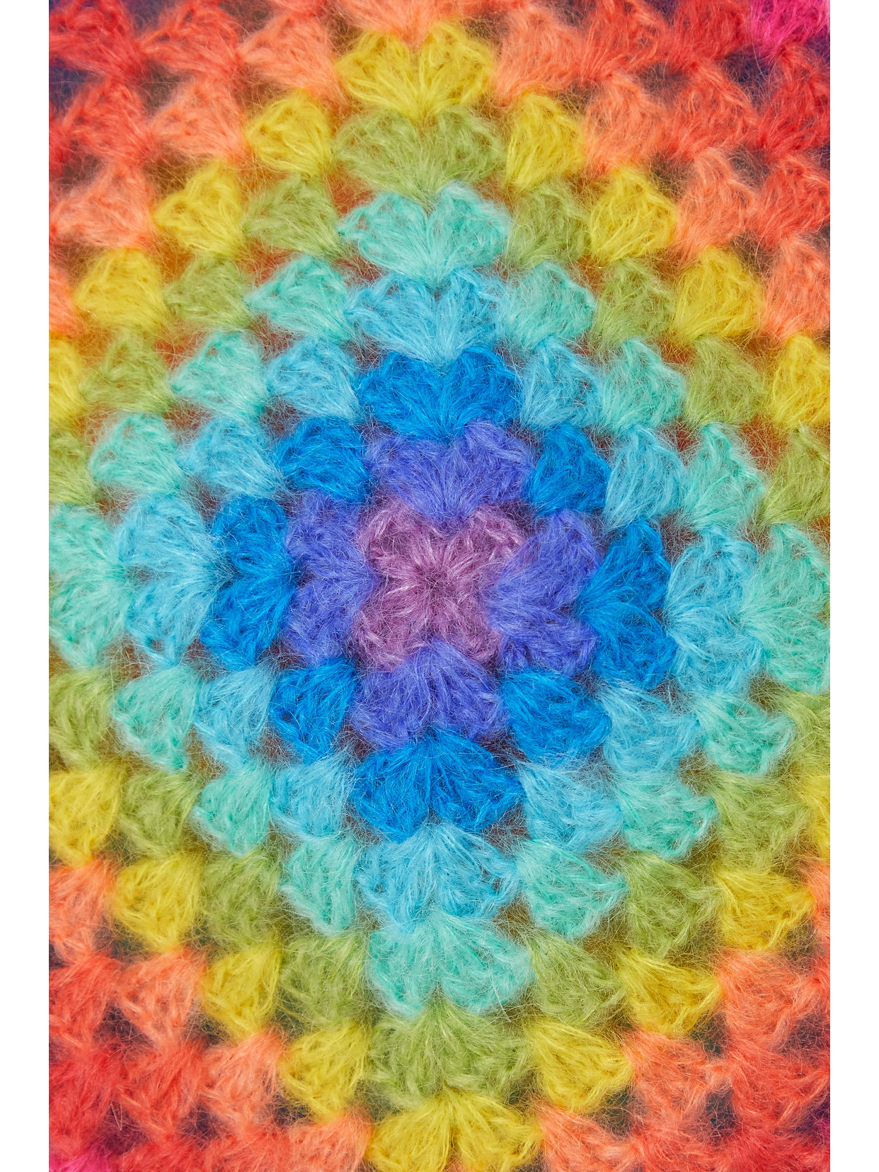 Cropped Crocheted Mohair-Blend Top