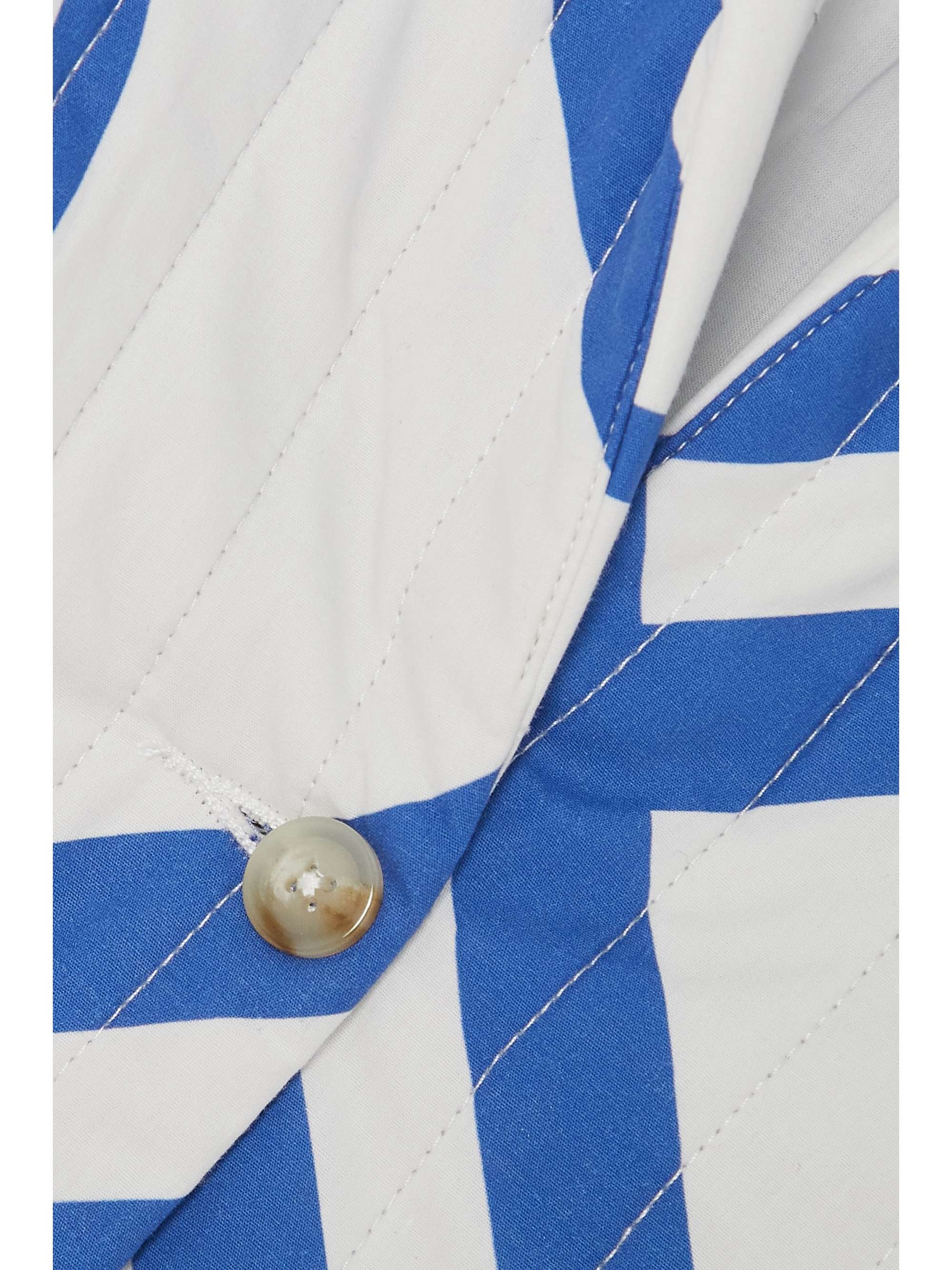 STILL HERE London quilted printed cotton blazer