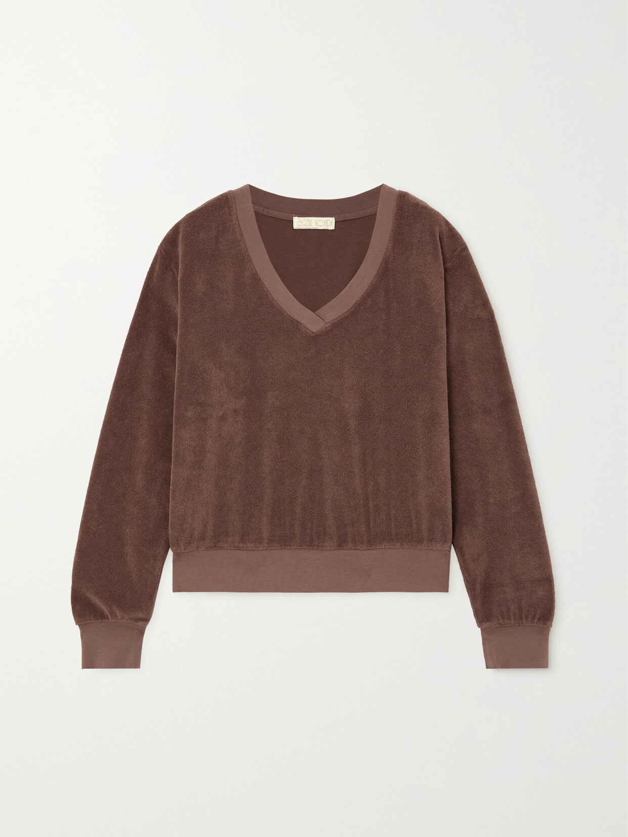 Suzie Kondi - Vari Cotton-blend Terry Sweatshirt - Brown