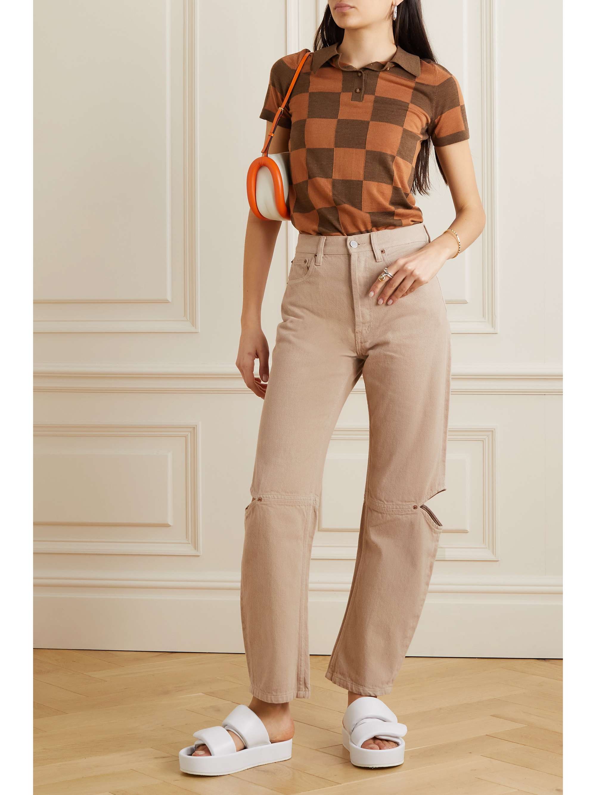 STILL HERE Cowgirl cutout embroidered high-rise straight-leg jeans |  NET-A-PORTER