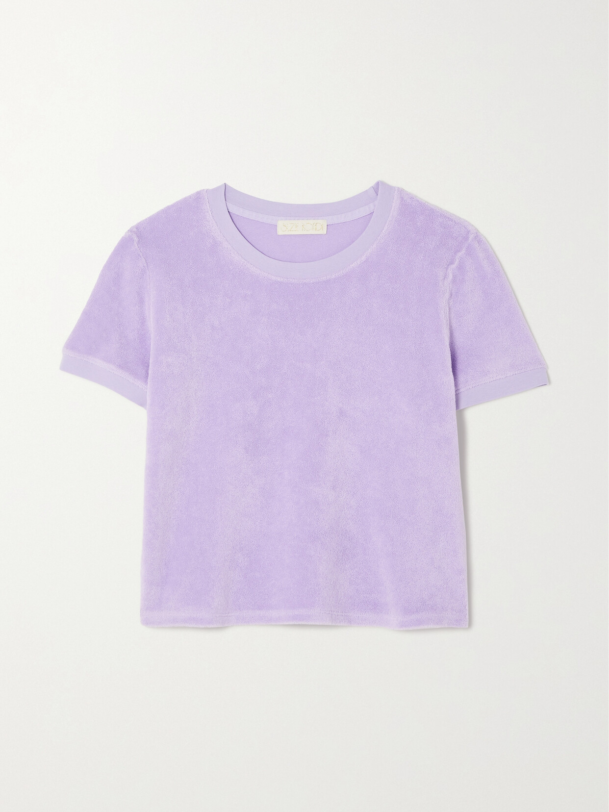 Suzie Kondi - Carpi Cotton-blend Terry T-shirt - Purple