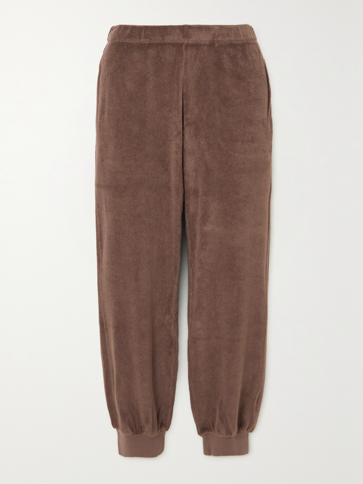 Suzie Kondi - Patmos Cotton-blend Terry Track Pants - Brown