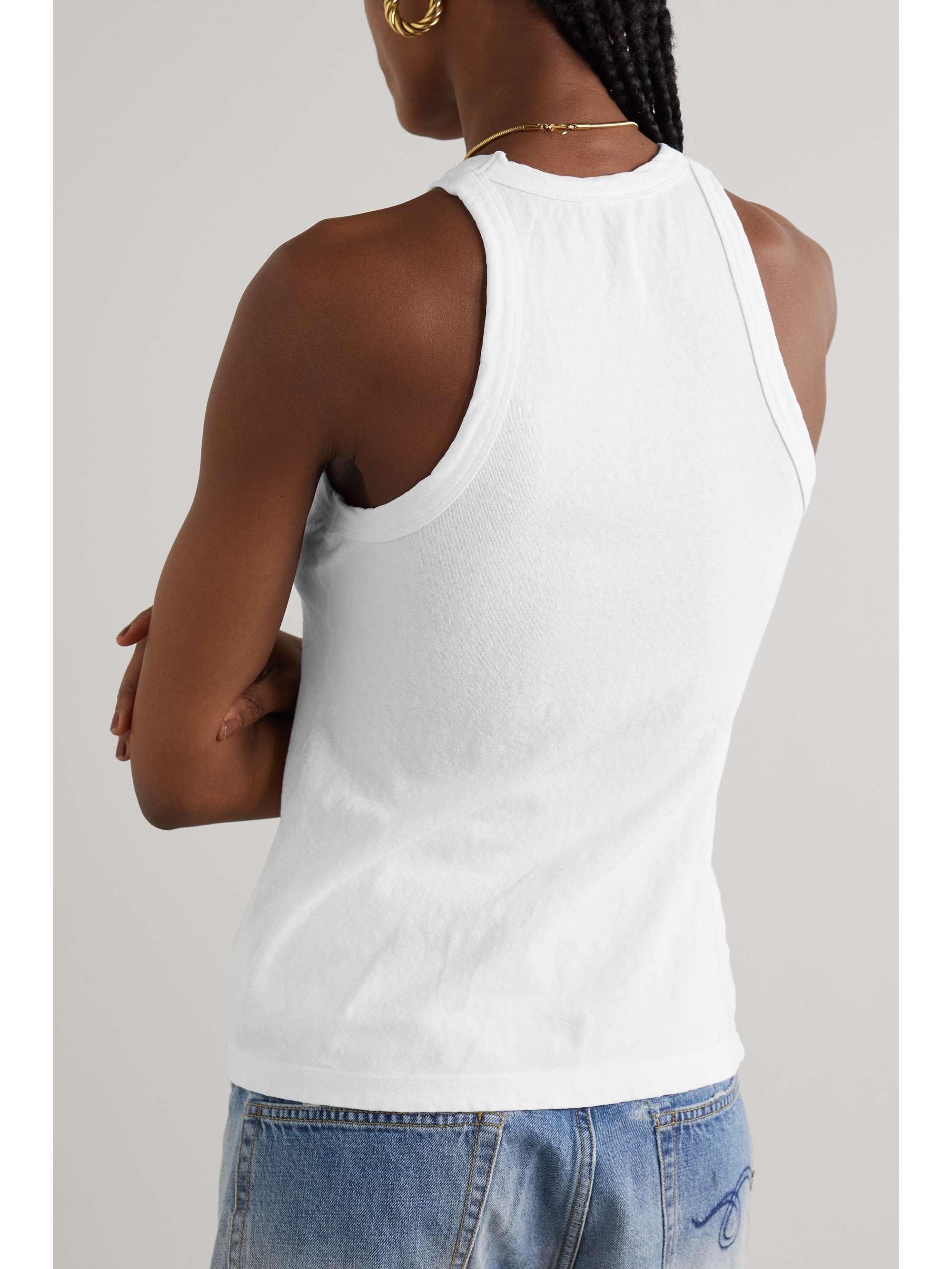 JAMES PERSE Cottonblend jersey tank NETAPORTER