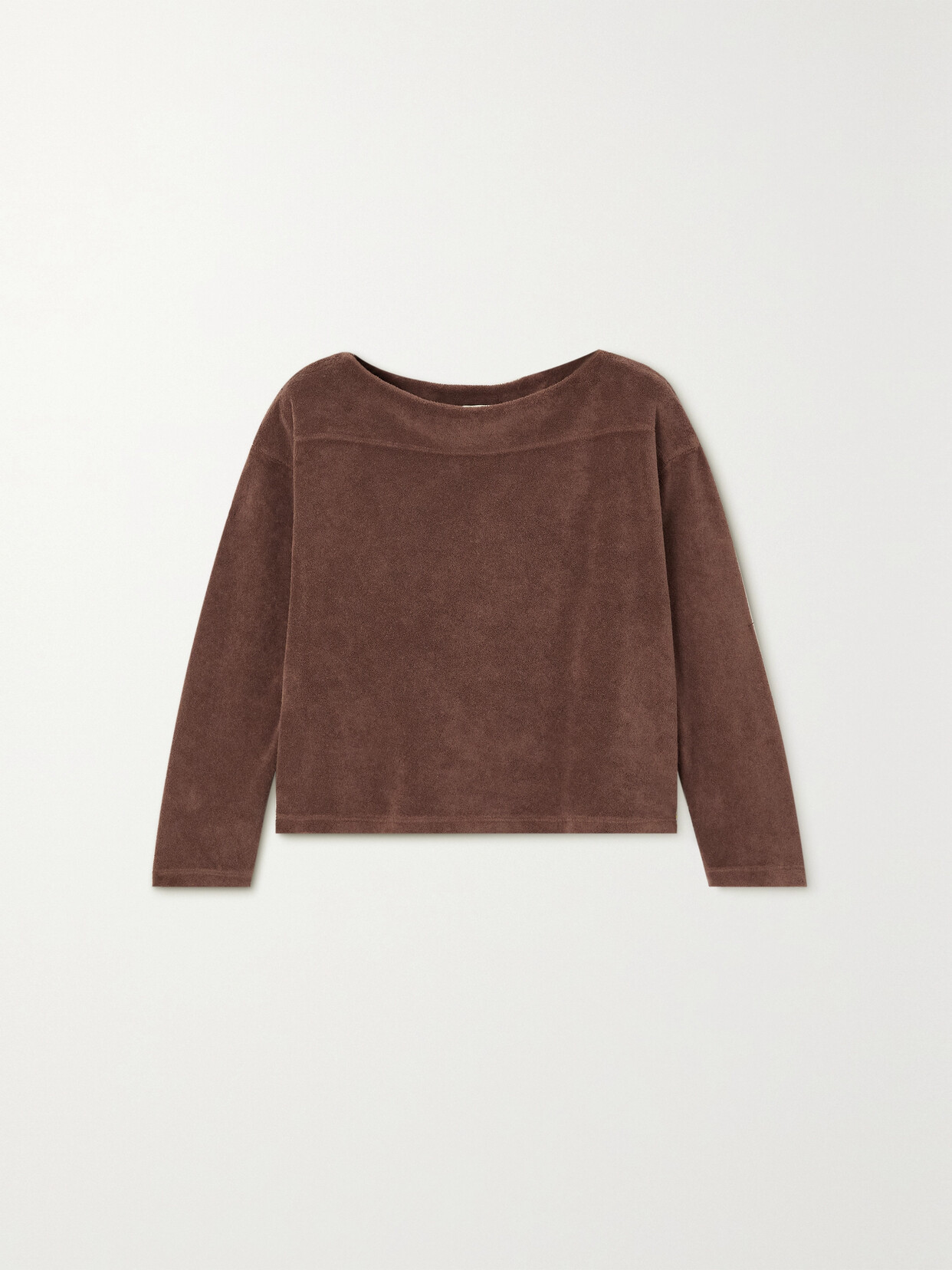 Suzie Kondi - Cropped Cotton-blend Terry Top - Brown