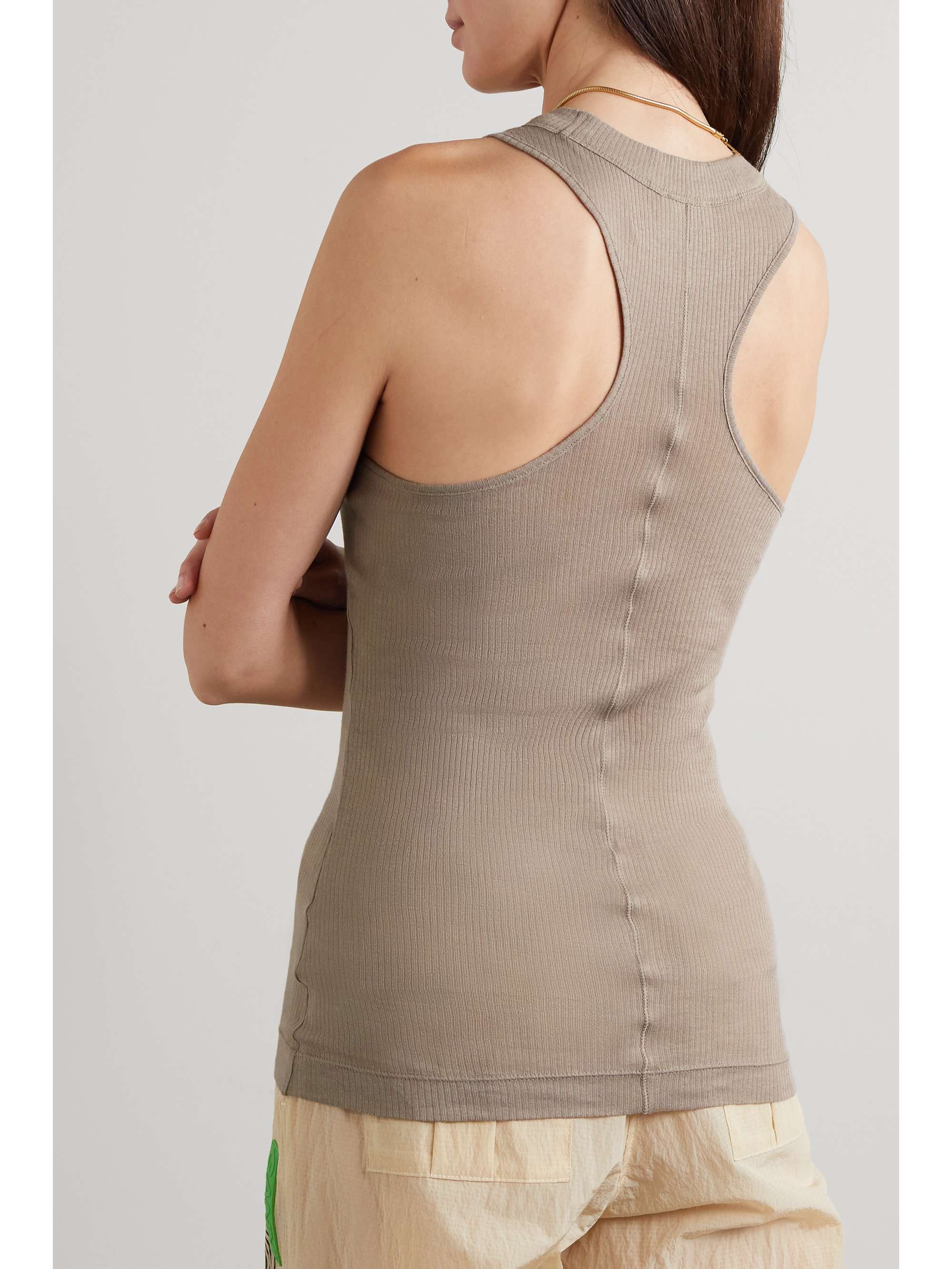 NINETY PERCENT Tyro ribbed organic cotton top