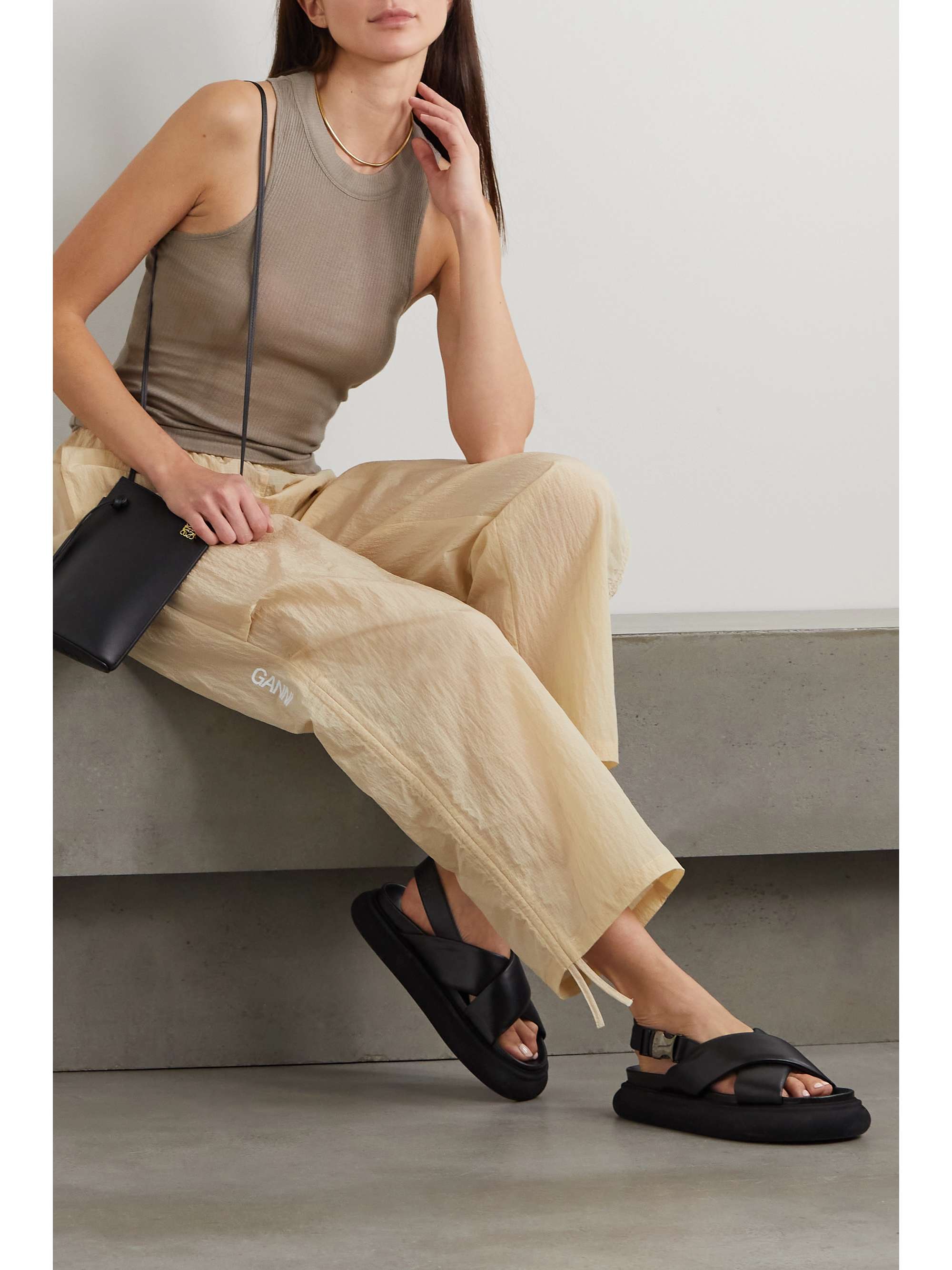 NINETY PERCENT Tyro ribbed organic cotton top