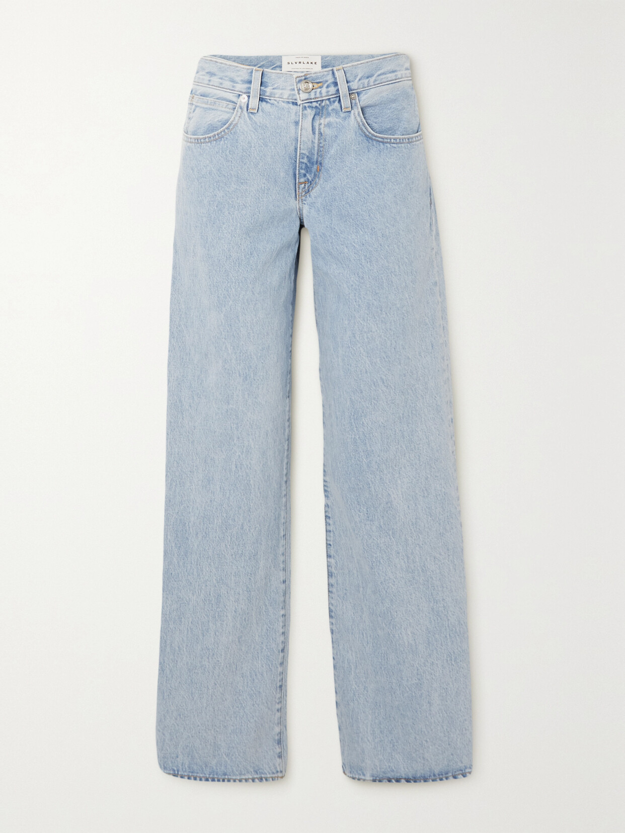 SLVRLAKE - + Net Sustain Mica Low-rise Wide-leg Organic Jeans - Blue