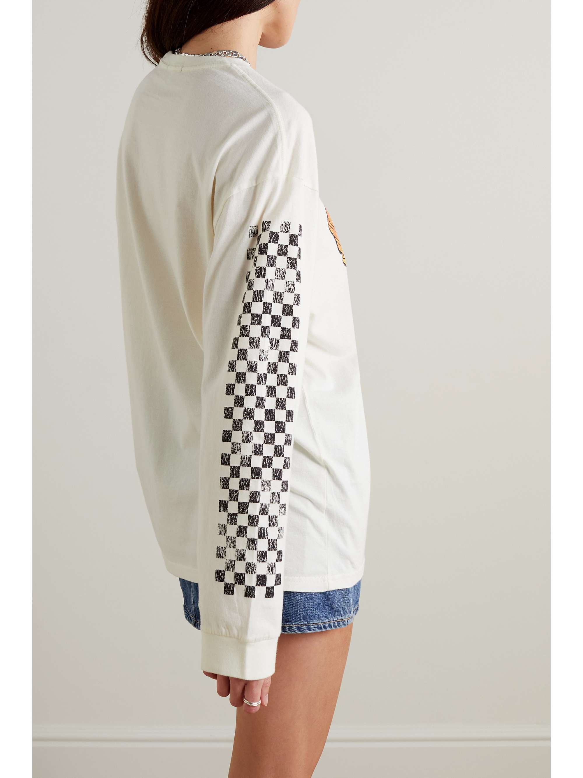 R13 Printed cottonjersey Tshirt NETAPORTER