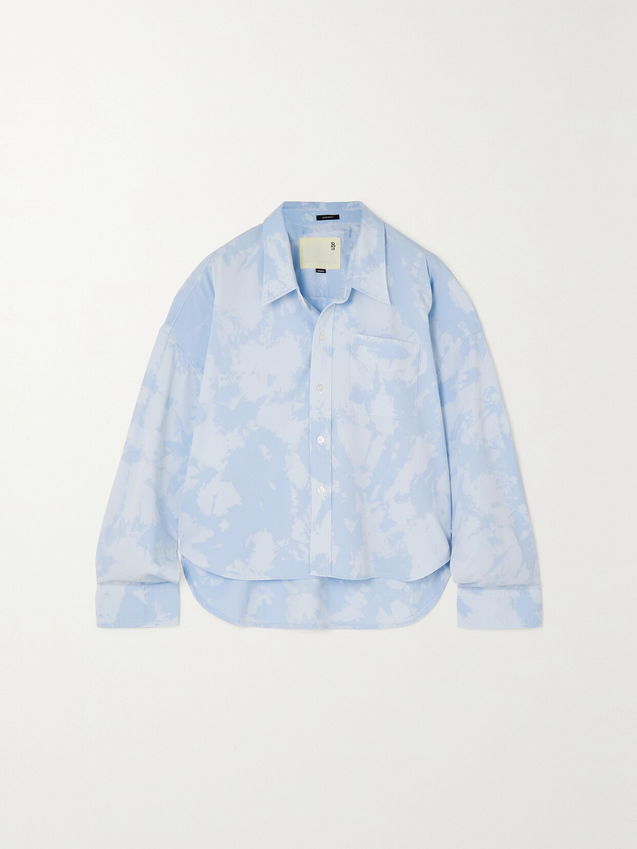 R13 - Printed Twill Shirt - Blue