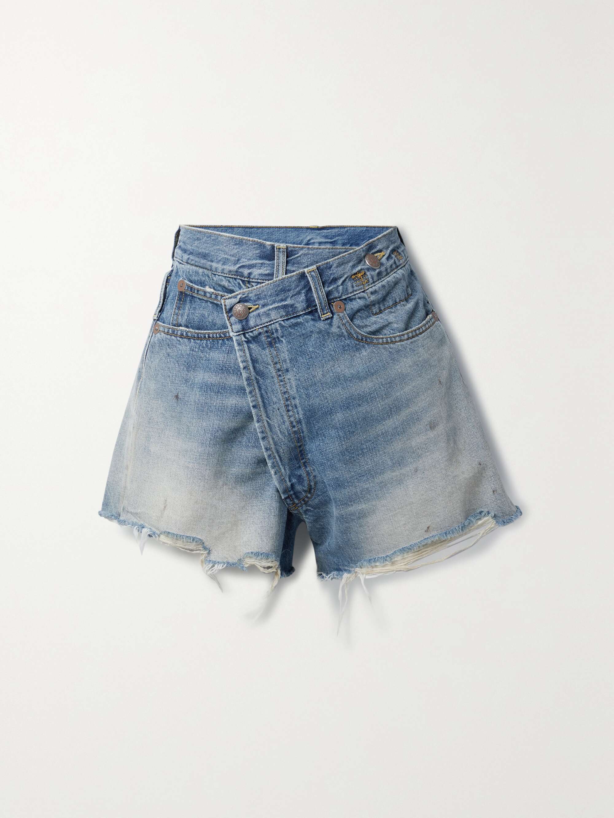 R13 Denim Short Crossover – Turner Blue