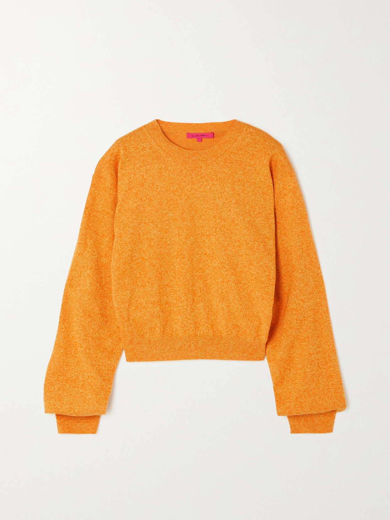 The Elder Statesman - Nova Organic Cotton And Cashmere-blend Sweater - Orange