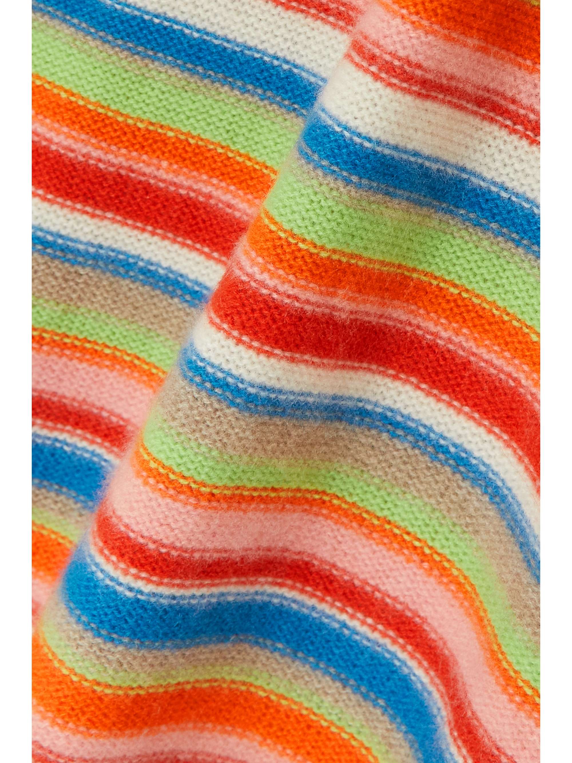 THE ELDER STATESMAN Vista striped cashmere maxi dress