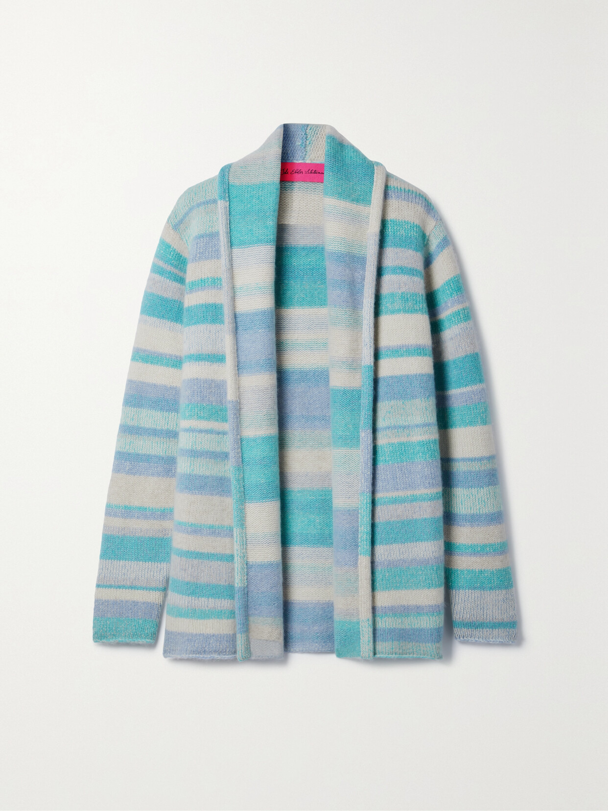 The Elder Statesman - Striped Cashmere Cardigan - Blue