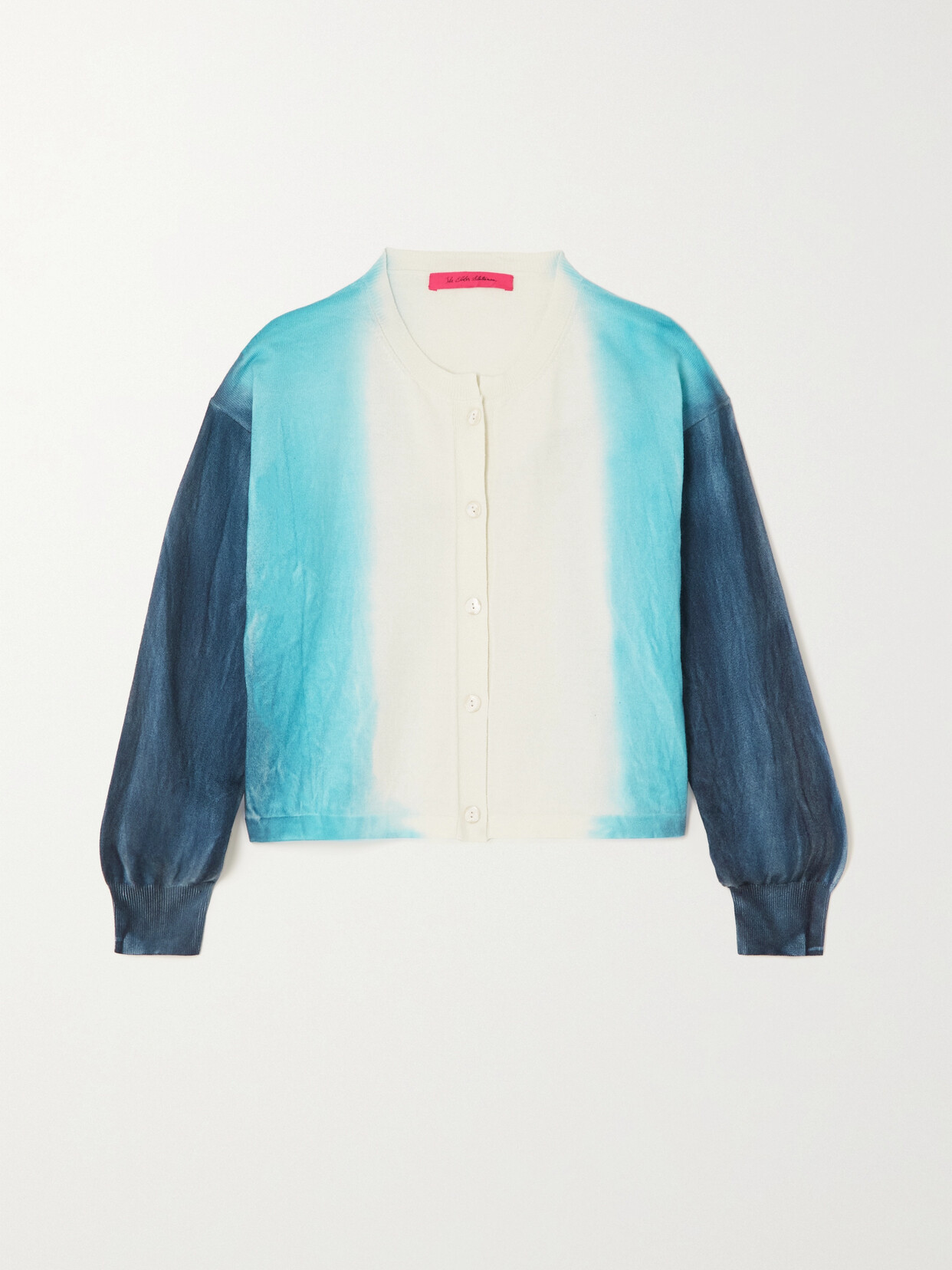 The Elder Statesman Scape Button-down Cardigan In Blue