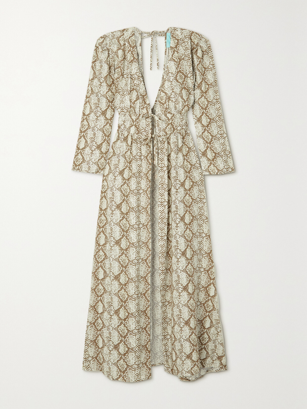 Melissa Odabash - Farrah Snake-print Crepe Kaftan - Animal print