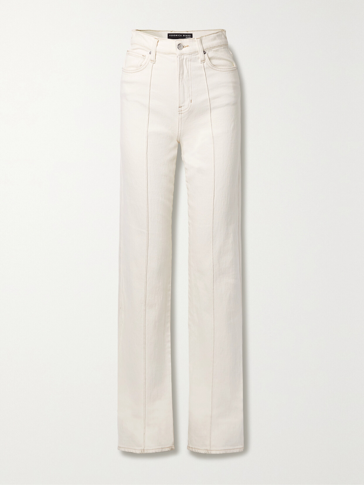 Veronica Beard - Dylan High-rise Straight-leg Jeans - Ecru