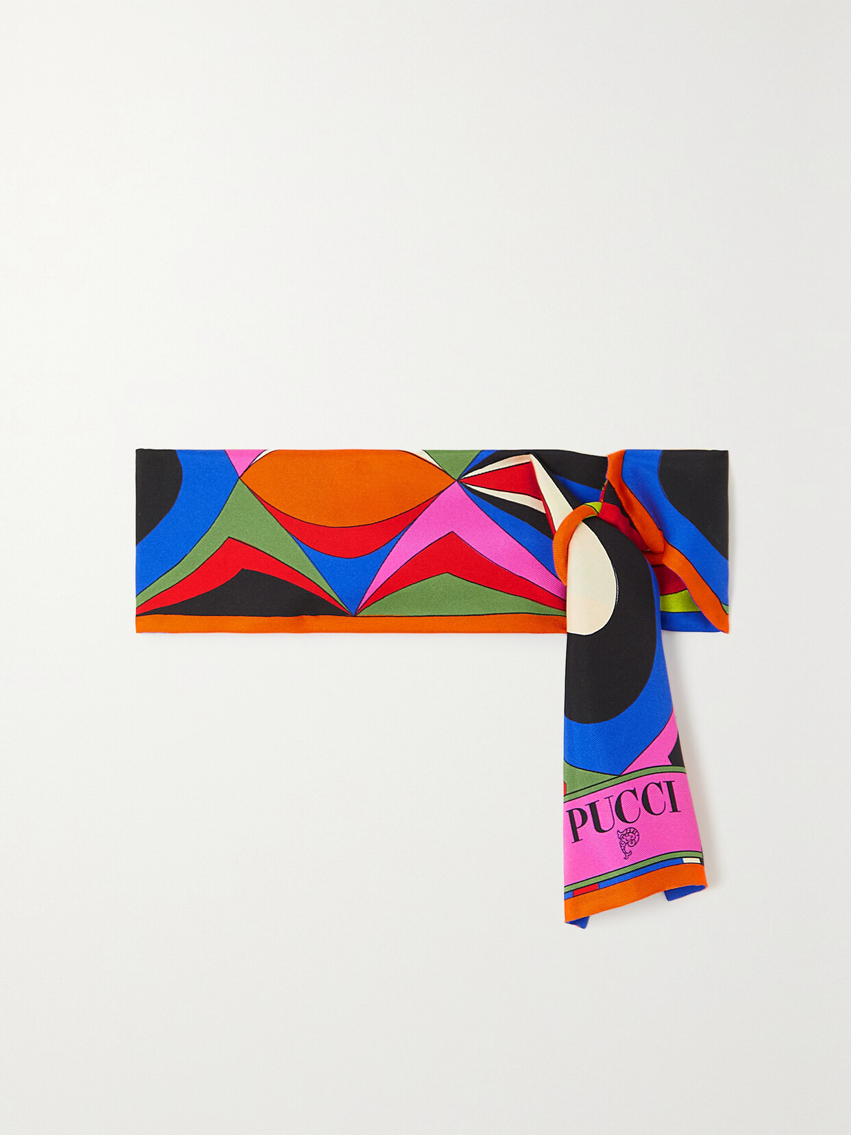 PUCCI - Printed Silk-twill Scarf - Red