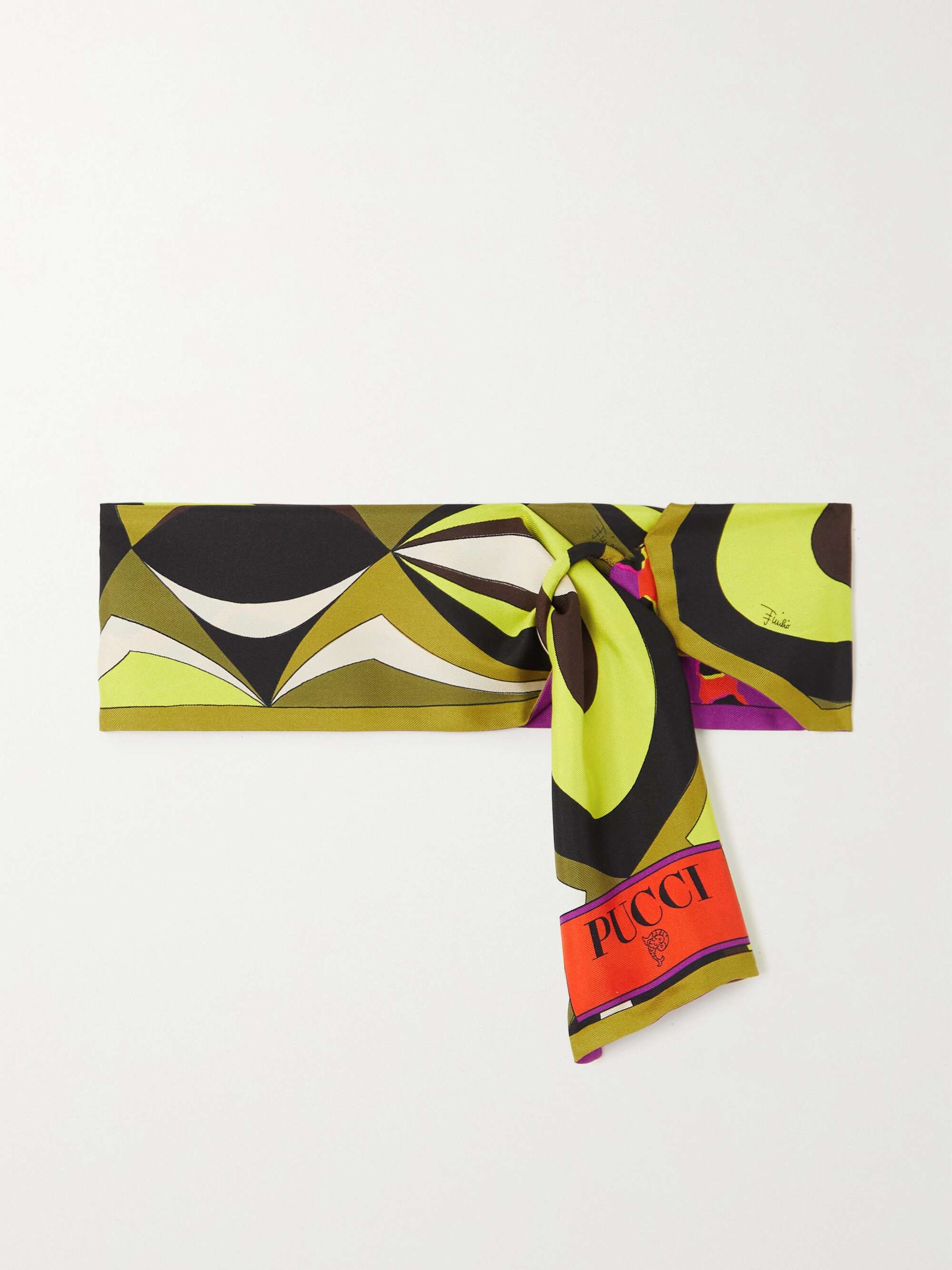 Printed Silk Scarf in Multicoloured - Pucci