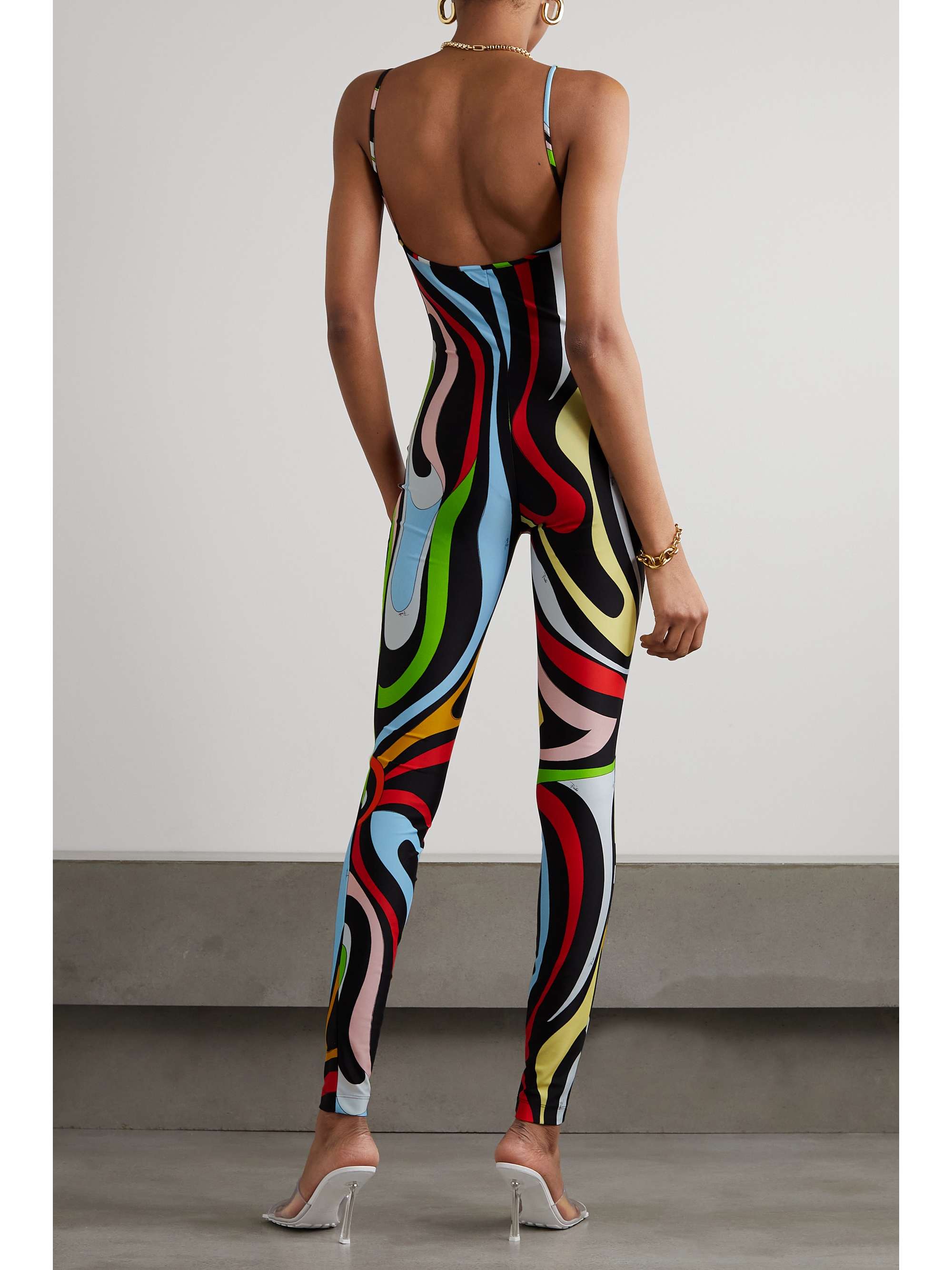 PUCCI Printed stretch-jersey jumpsuit