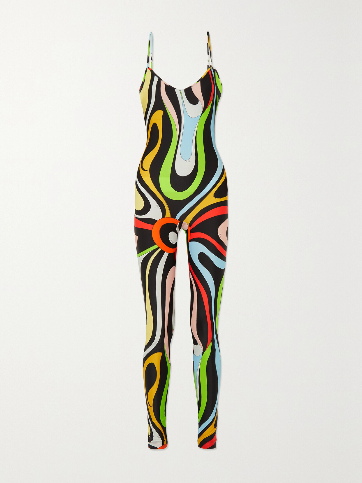 PUCCI PRINTED STRETCH-JERSEY JUMPSUIT