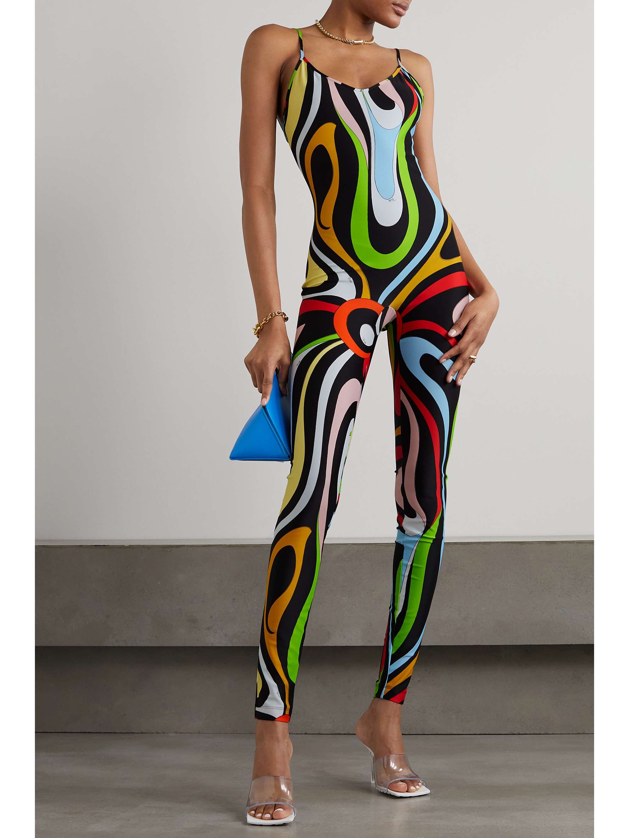 PUCCI Printed stretch-jersey jumpsuit