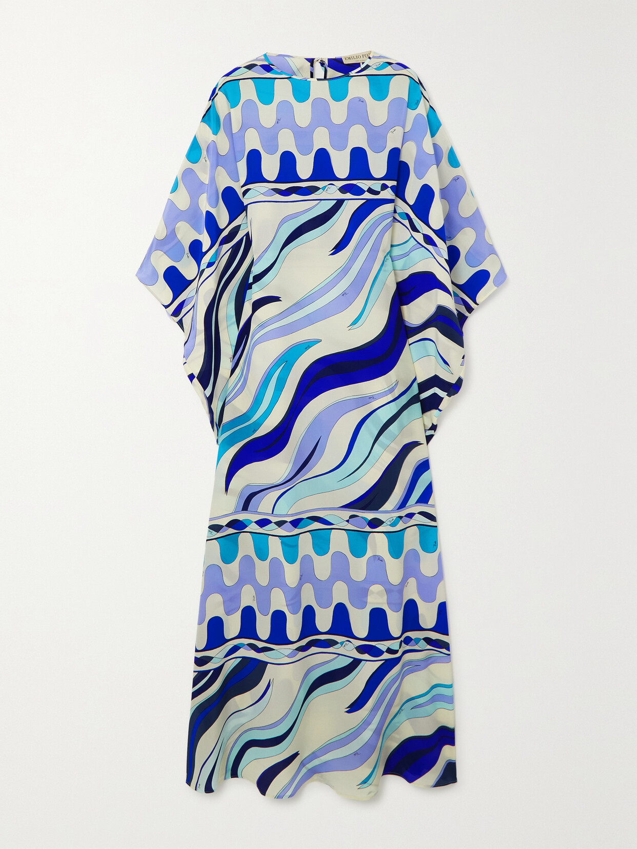 PUCCI - Printed Silk Crepe De Chine Kaftan - Blue