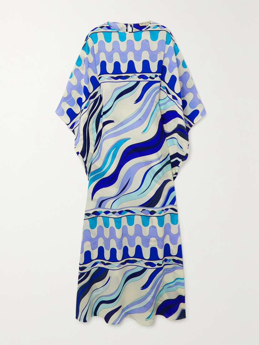PUCCI Printed Silk Crepe De Chine Kaftan