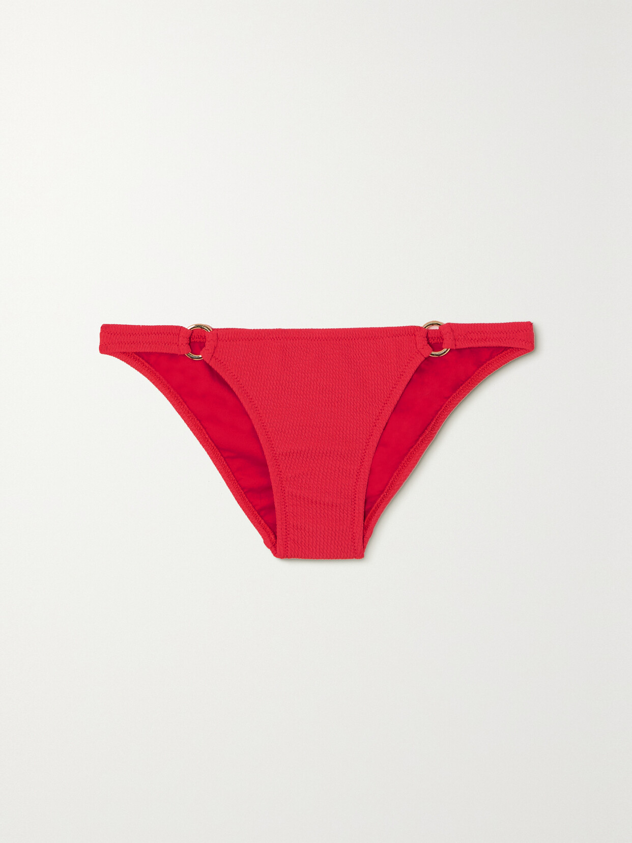 Melissa Odabash - Bari Ribbed Bikini Briefs - Red