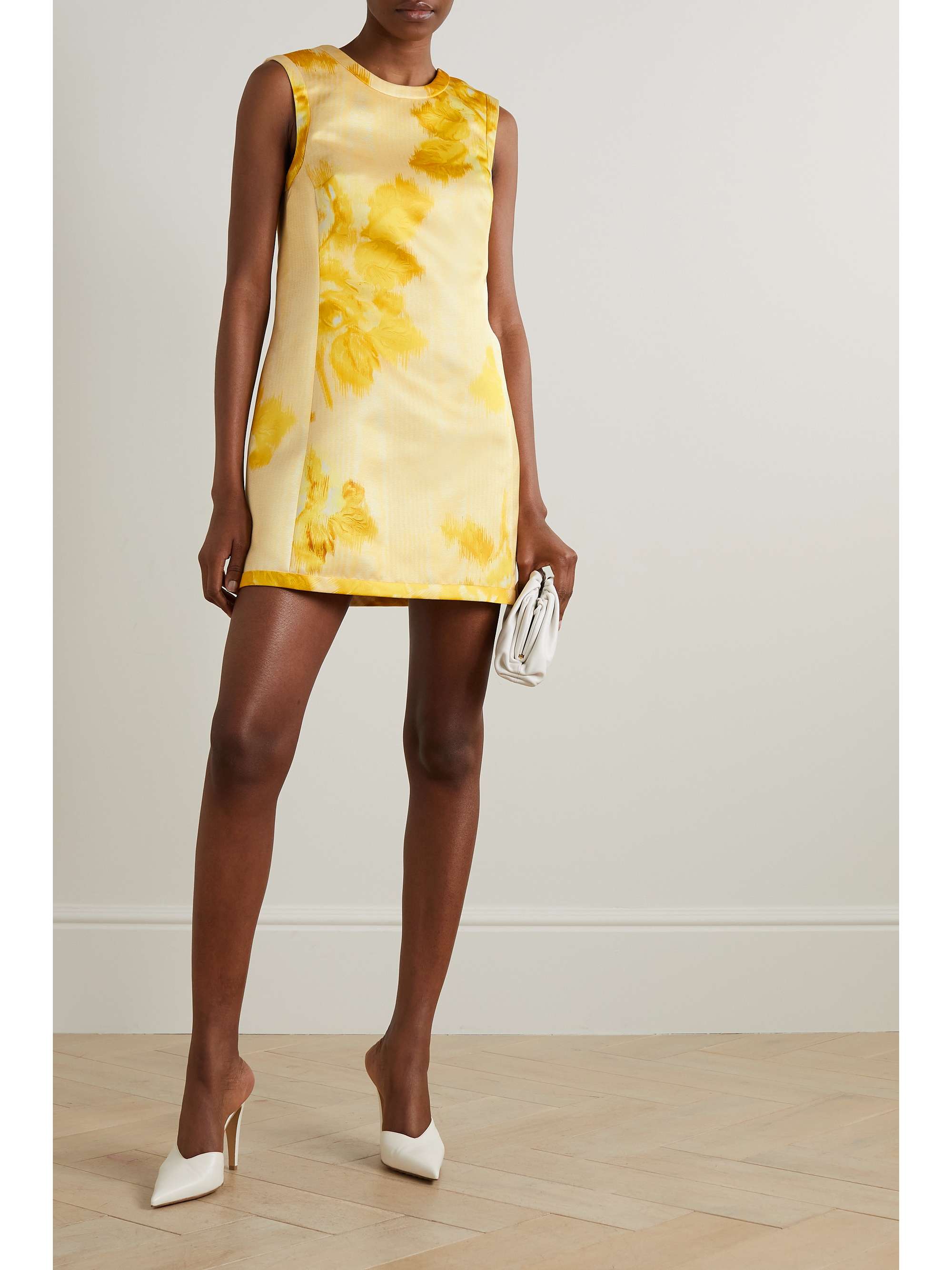 EMILIA WICKSTEAD Emmy floral-print duchesse-satin mini dress