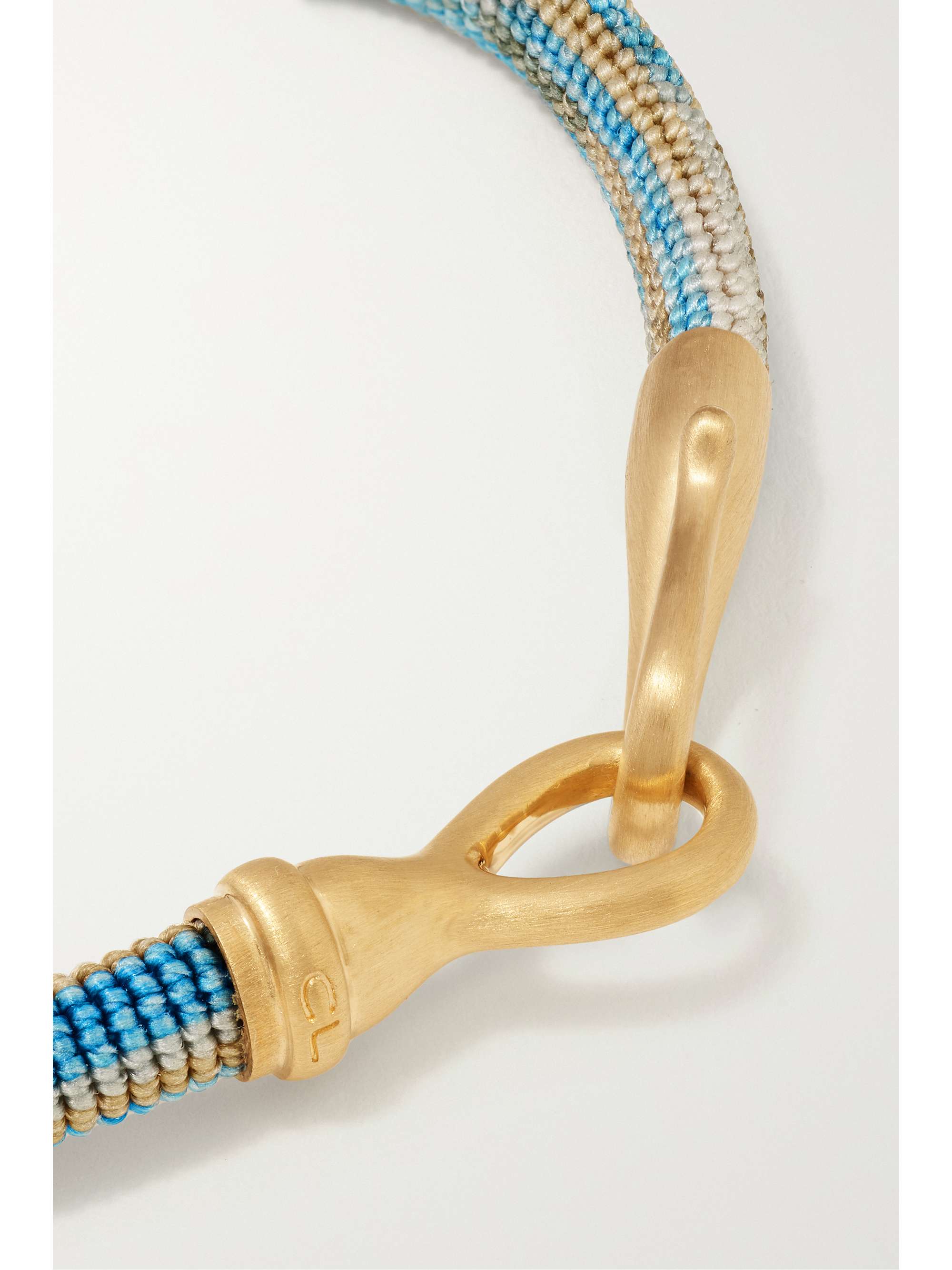 OLE LYNGGAARD COPENHAGEN Life 18-karat gold and rope bracelet