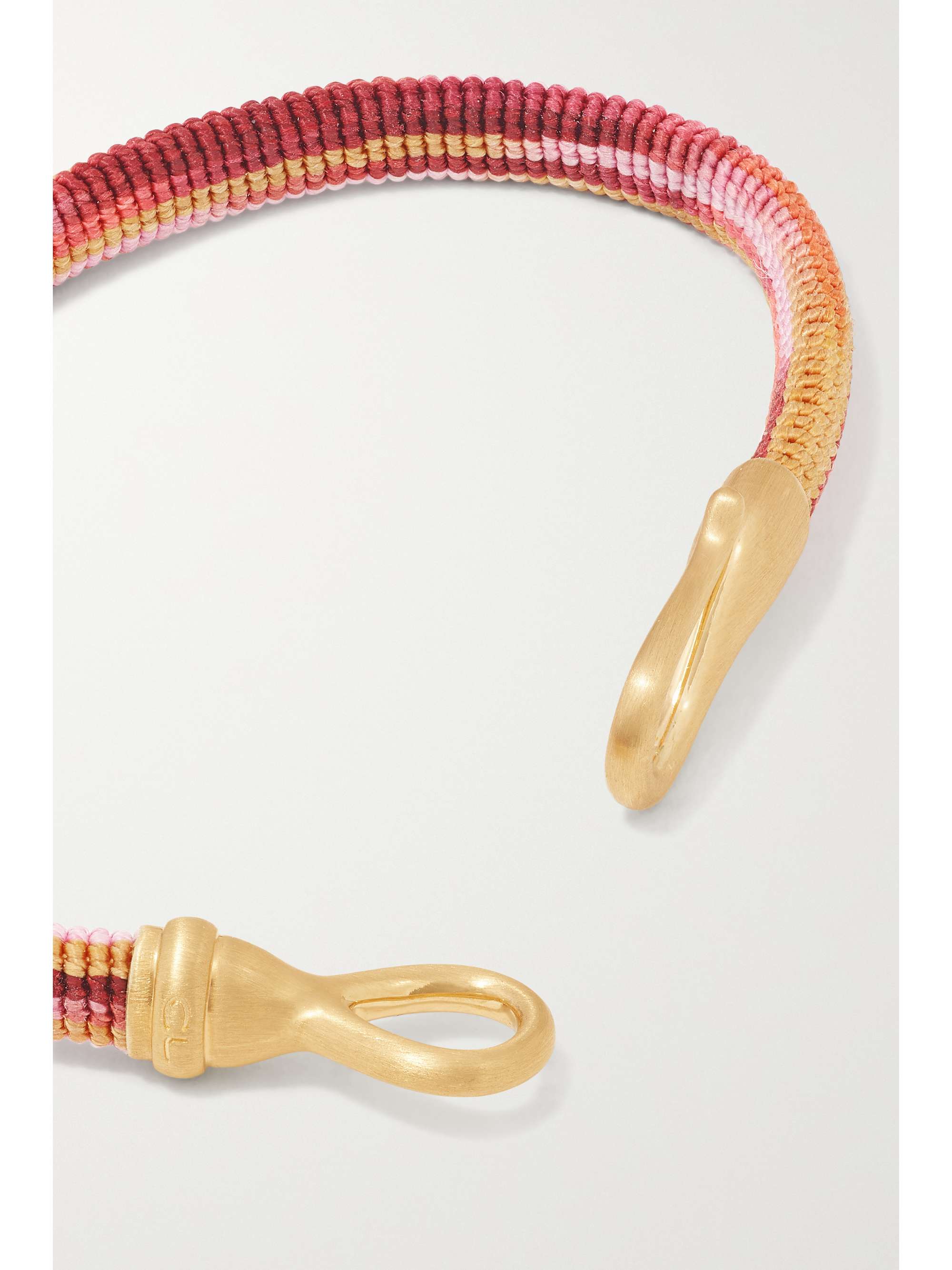 OLE LYNGGAARD COPENHAGEN Life 18-karat gold and rope bracelet