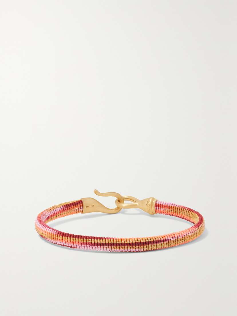 OLE LYNGGAARD COPENHAGEN Life 18-karat Gold And Rope Bracelet