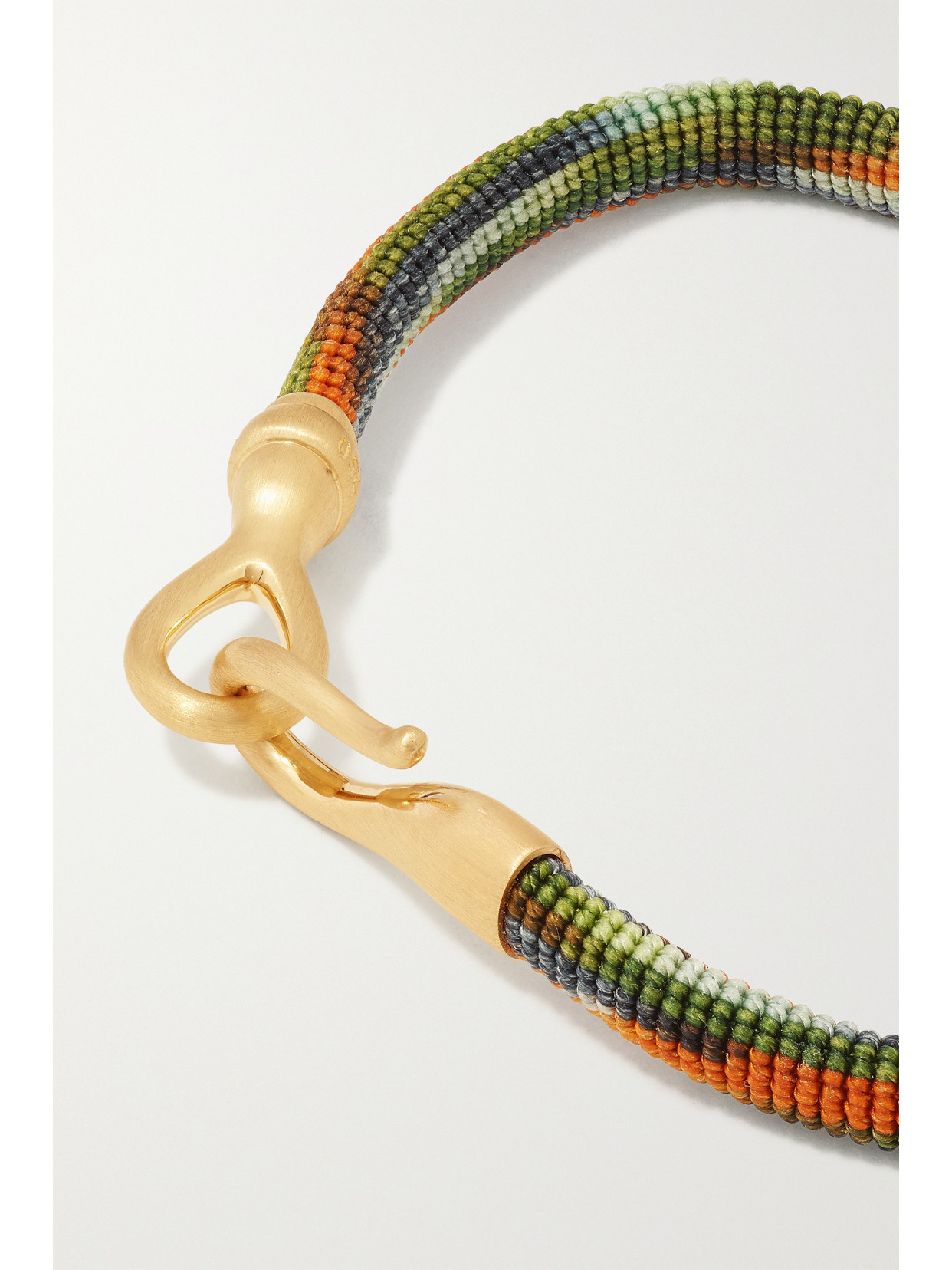 Ole Lynggaard Copenhagen Life 18-karat Gold And Rope Bracelet In Gold