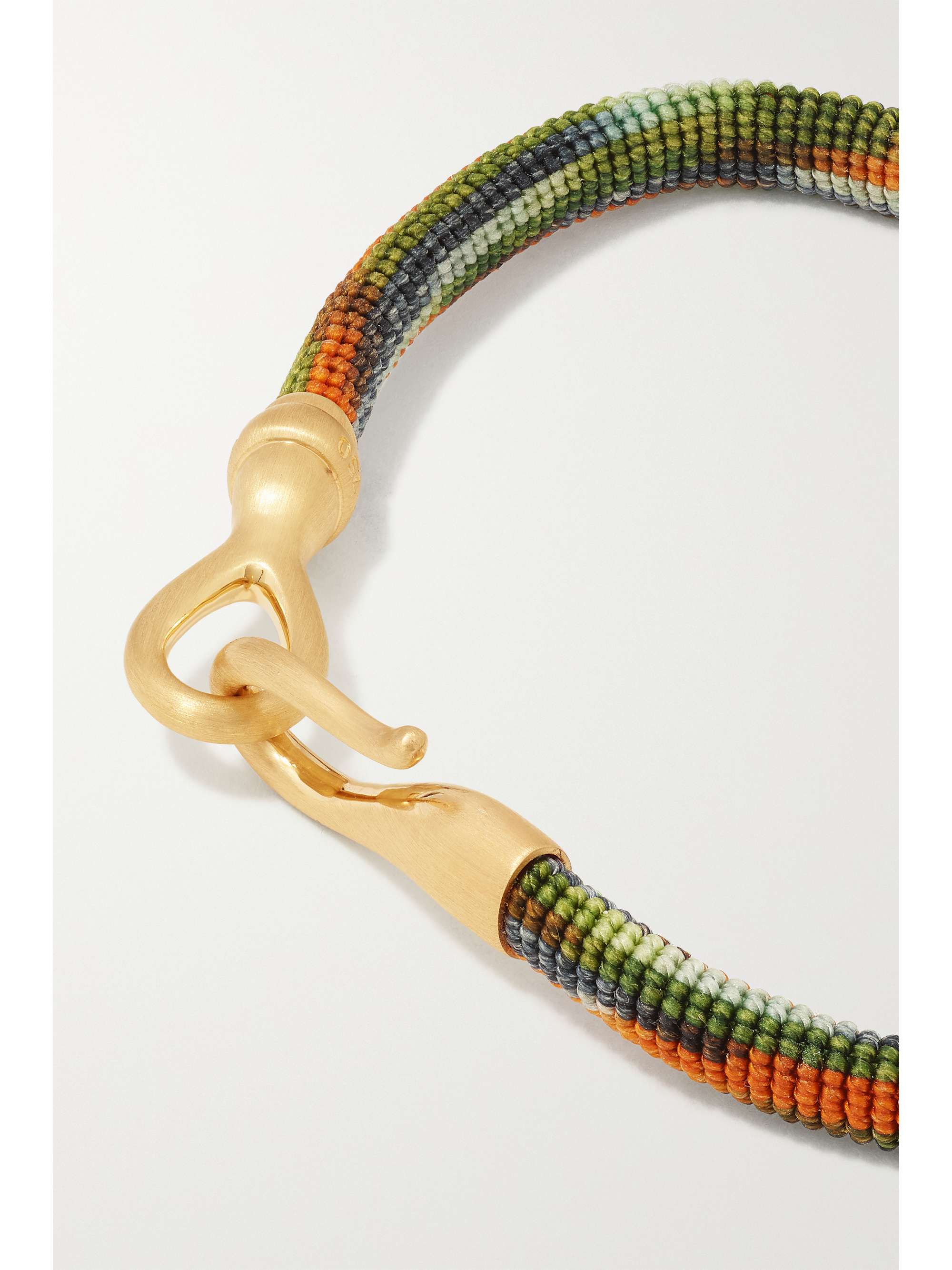 OLE LYNGGAARD COPENHAGEN Life 18-karat gold and rope bracelet