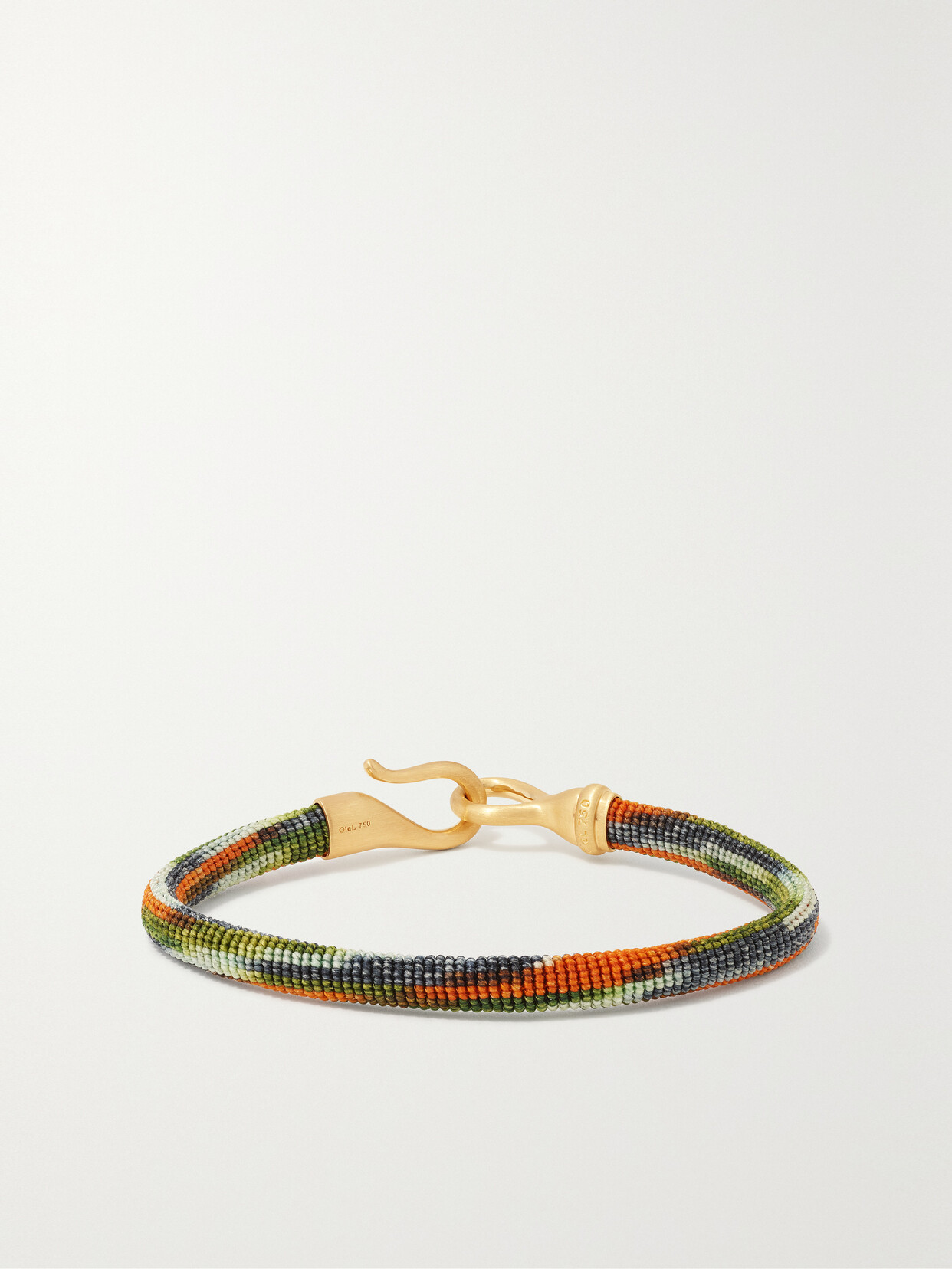 Ole Lynggaard Copenhagen Life 18-karat Gold And Rope Bracelet