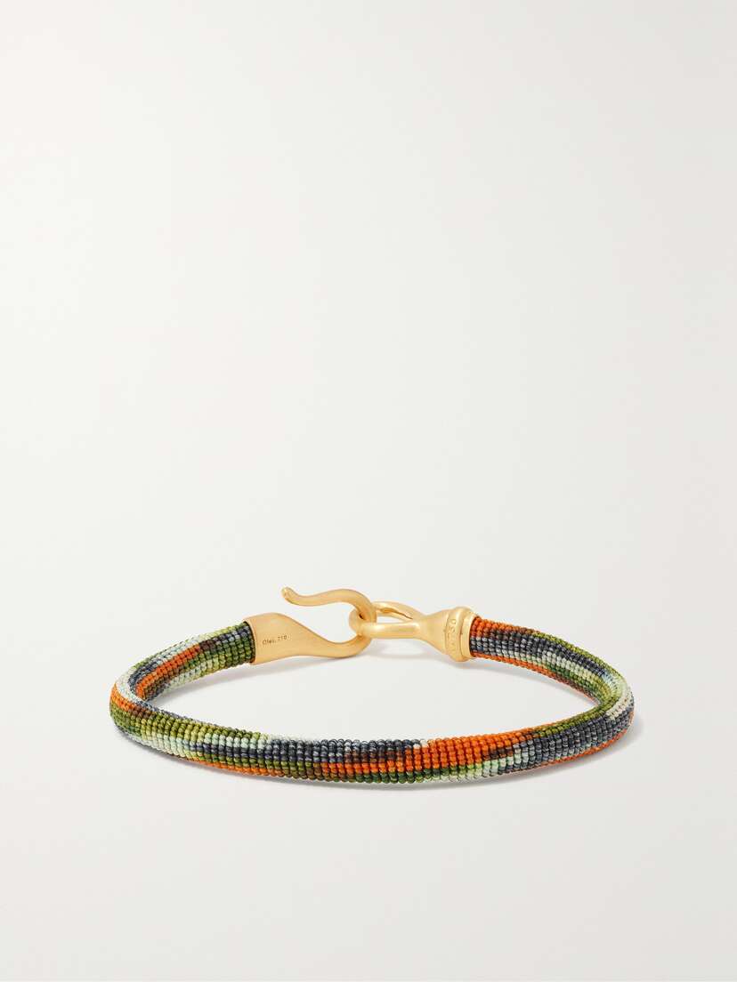 OLE LYNGGAARD COPENHAGEN Life 18-karat Gold And Rope Bracelet