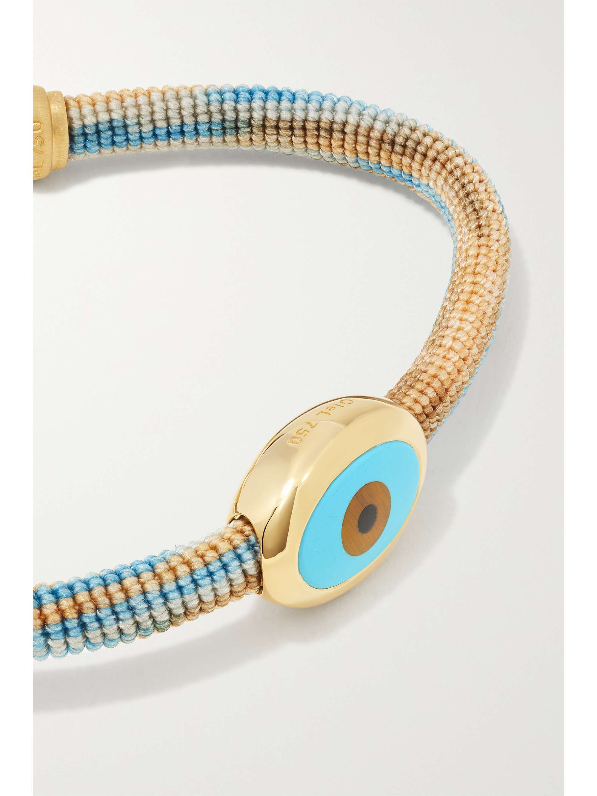 OLE LYNGGAARD COPENHAGEN Life 18-karat gold, turquoise and enamel bracelet