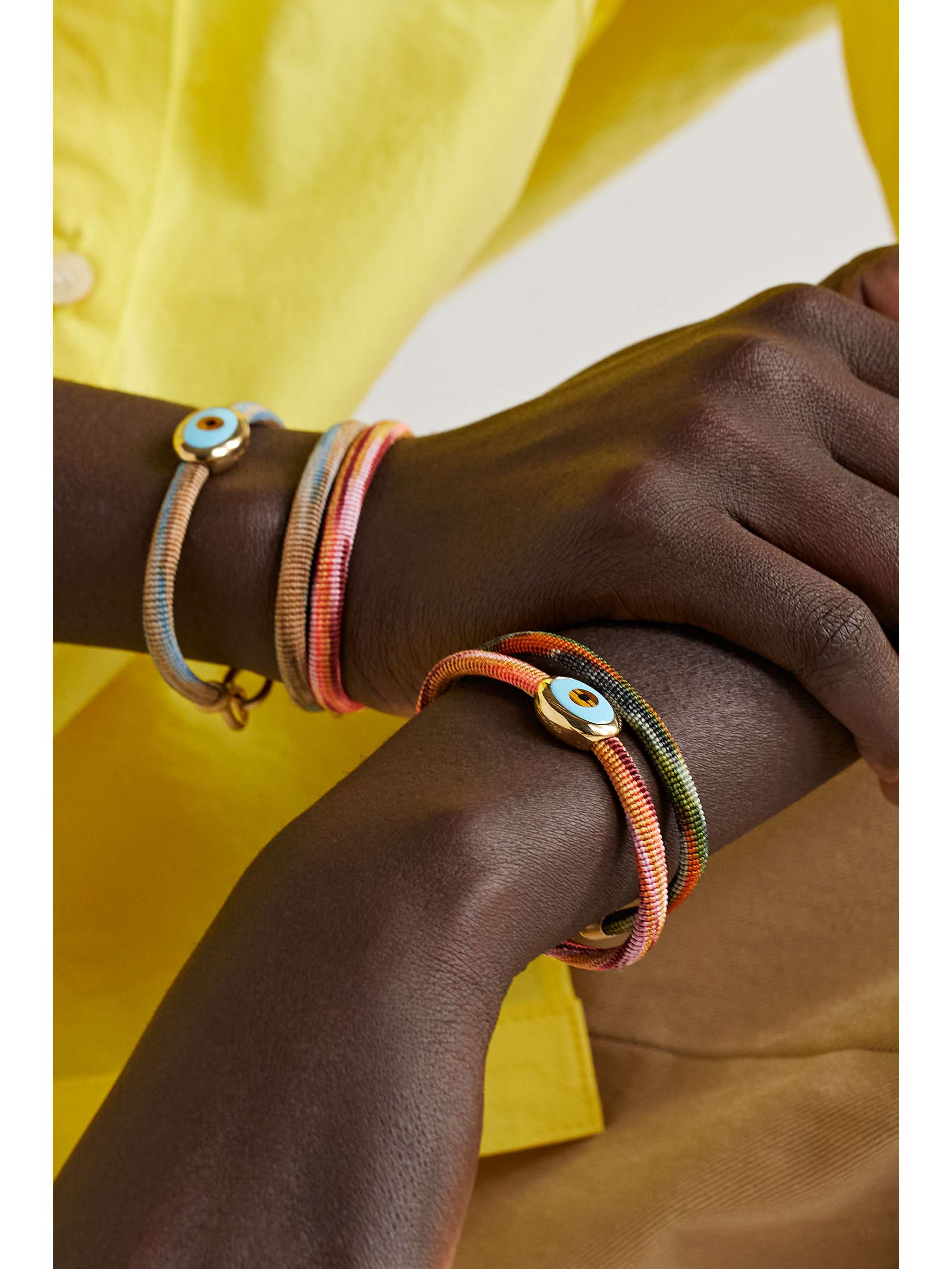 OLE LYNGGAARD COPENHAGEN Life 18-karat gold, turquoise and enamel bracelet