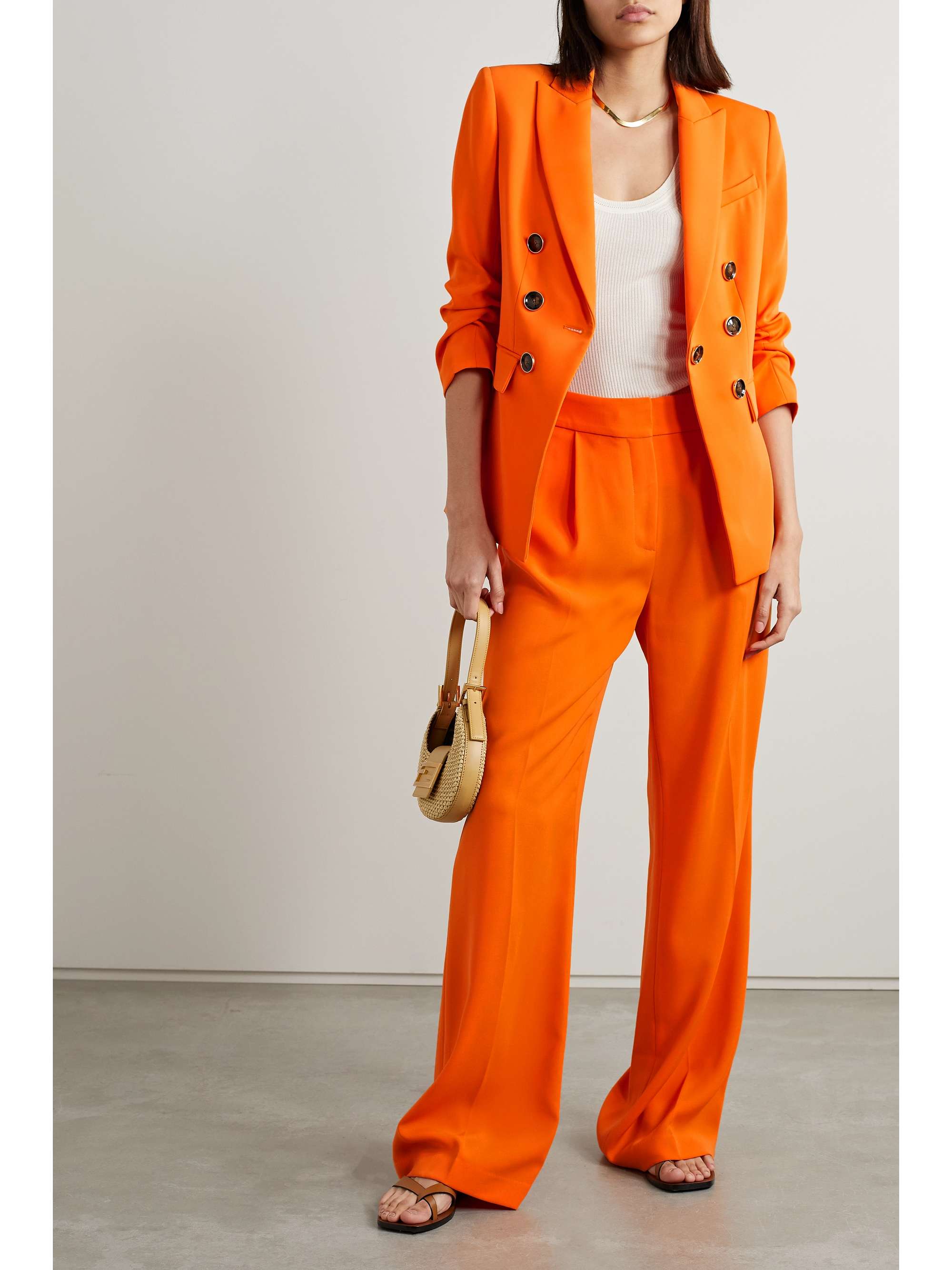 VERONICA BEARD Pantaloni a gamba larga con pinces Robinne