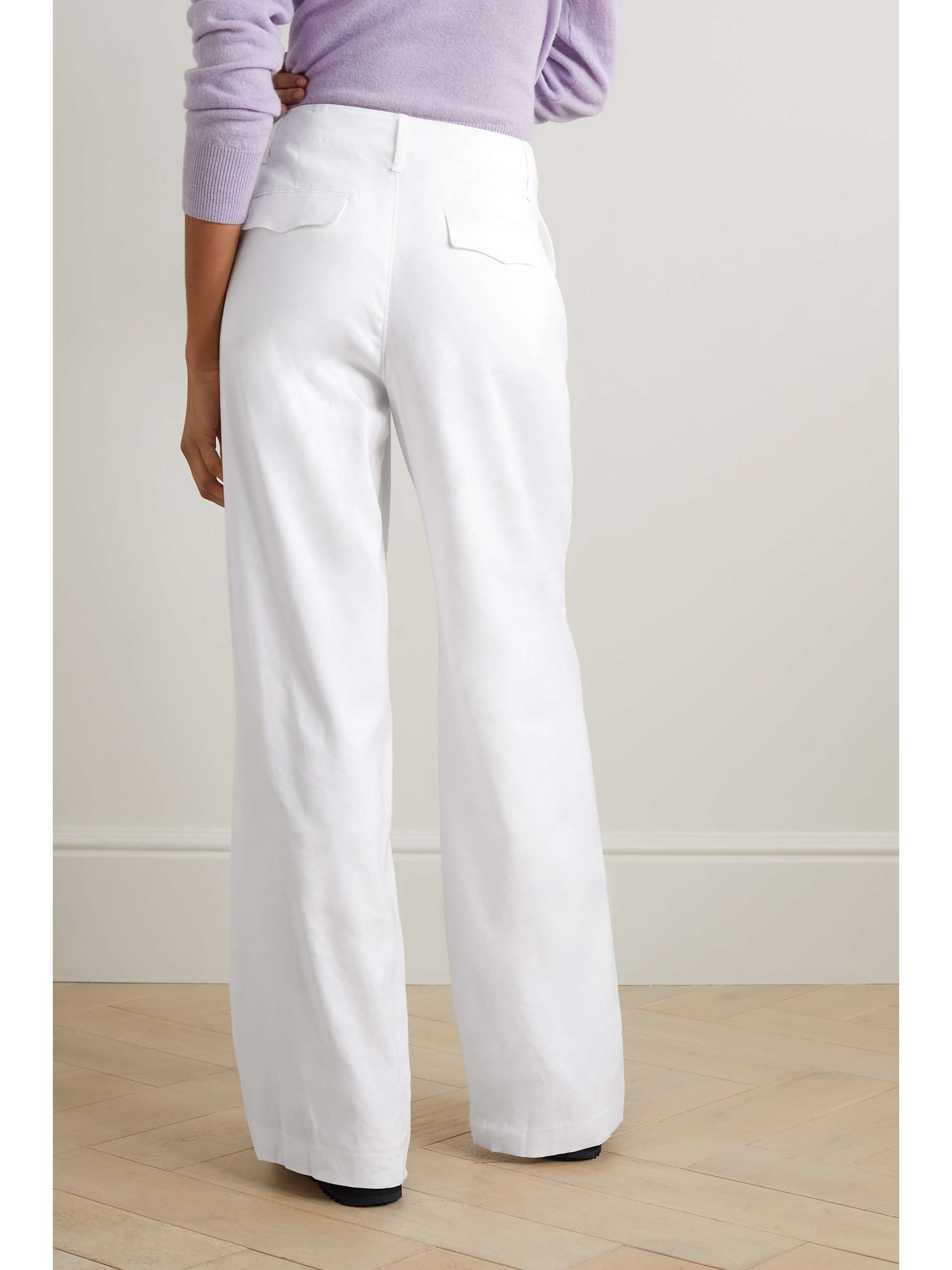 RAG & BONE Sofie linenblend wideleg pants NETAPORTER